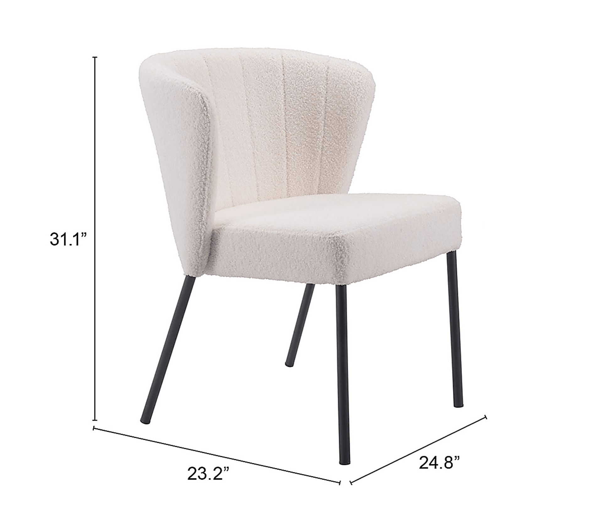Daffodil White Side Chair, Set of 2 - Image 12