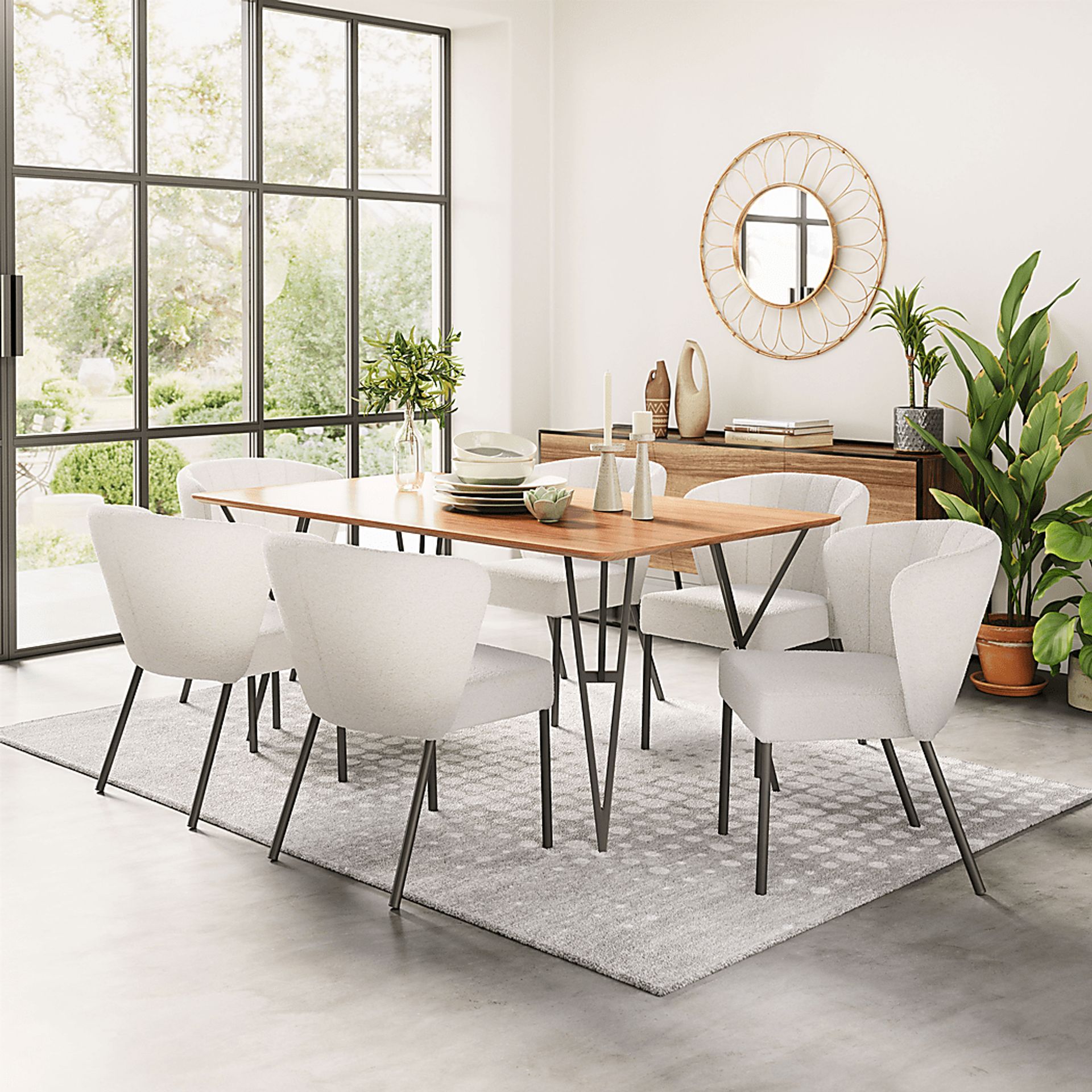 Daffodil White Side Chair, Set of 2 - Image 2