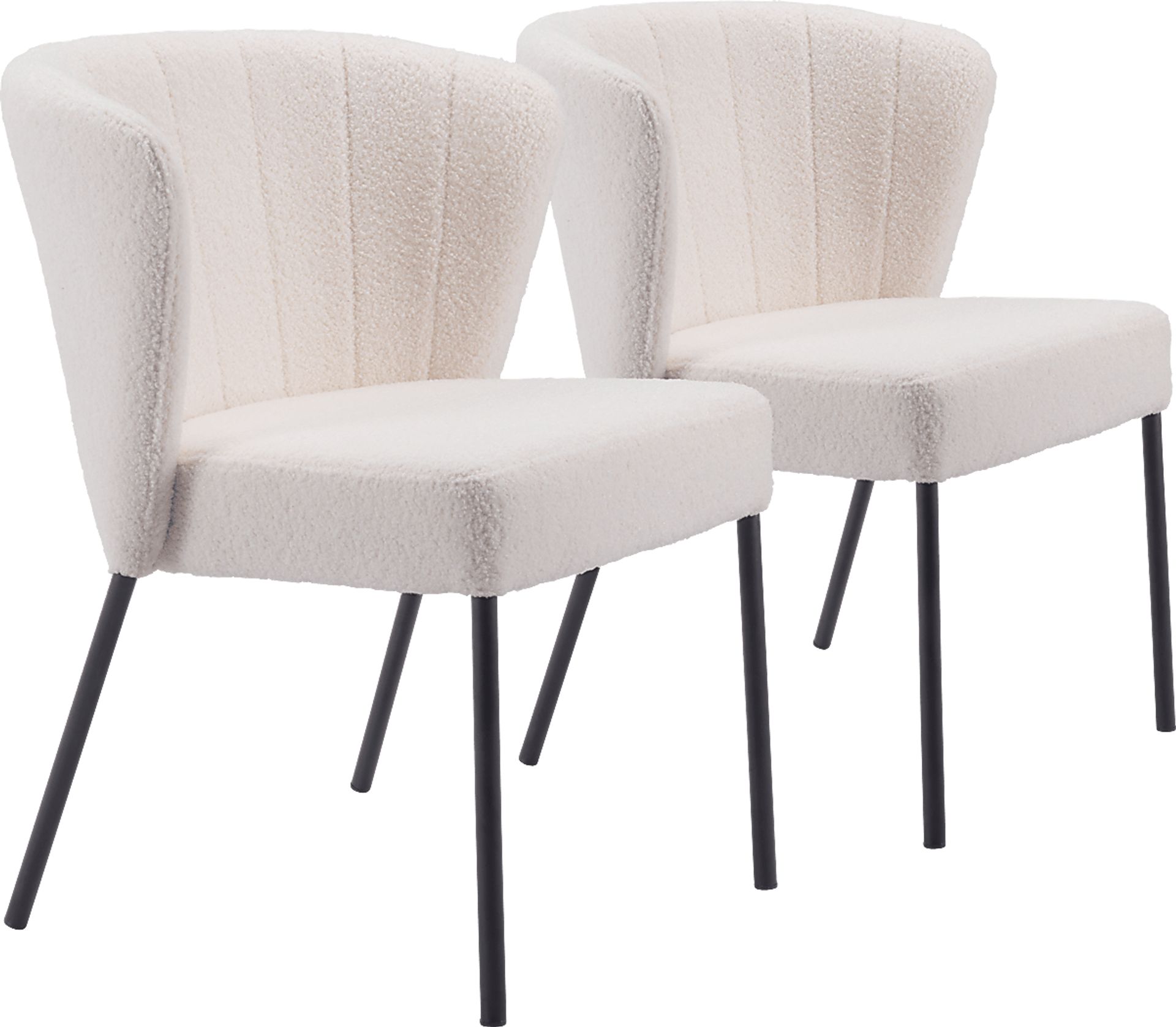 Daffodil White Side Chair, Set of 2 - Image 1