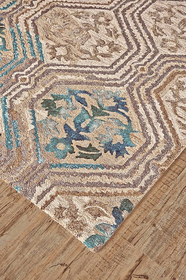 Dafina Green 5' x 8' Rug - Thumbnail - Image 4