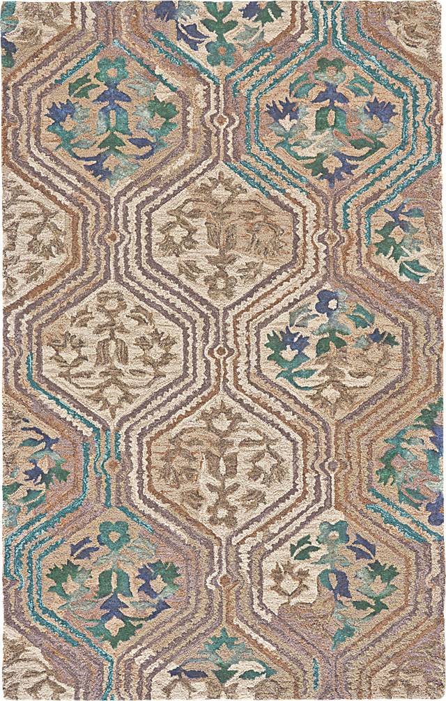 Dafina Green 7'9 x 9'9 Rug - Thumbnail - Image 1