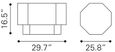 Dagan Black Cocktail Table