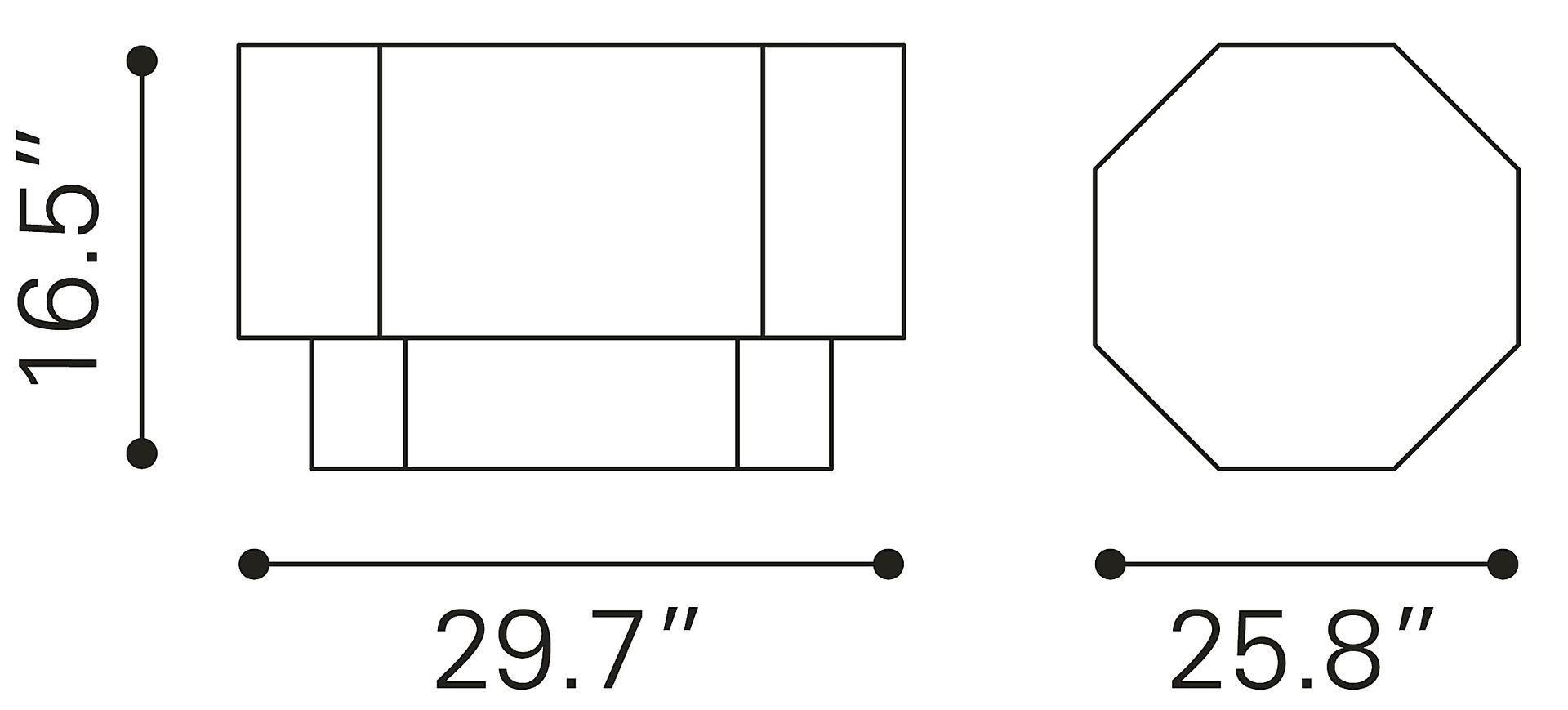 Dagan Black Cocktail Table - Image 7