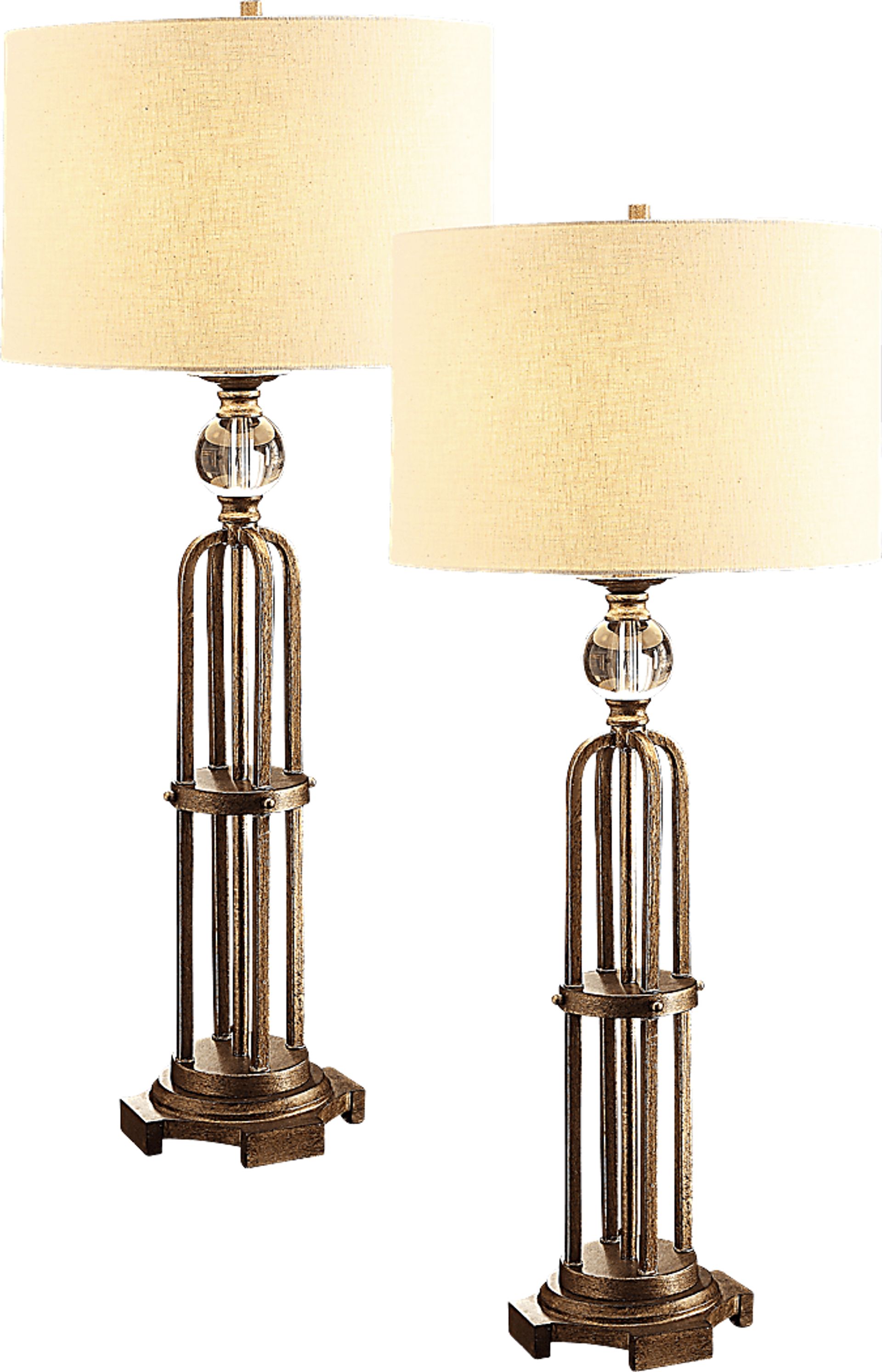 Dagmar Nights Bronze Lamp, Set of 2 - Image 1