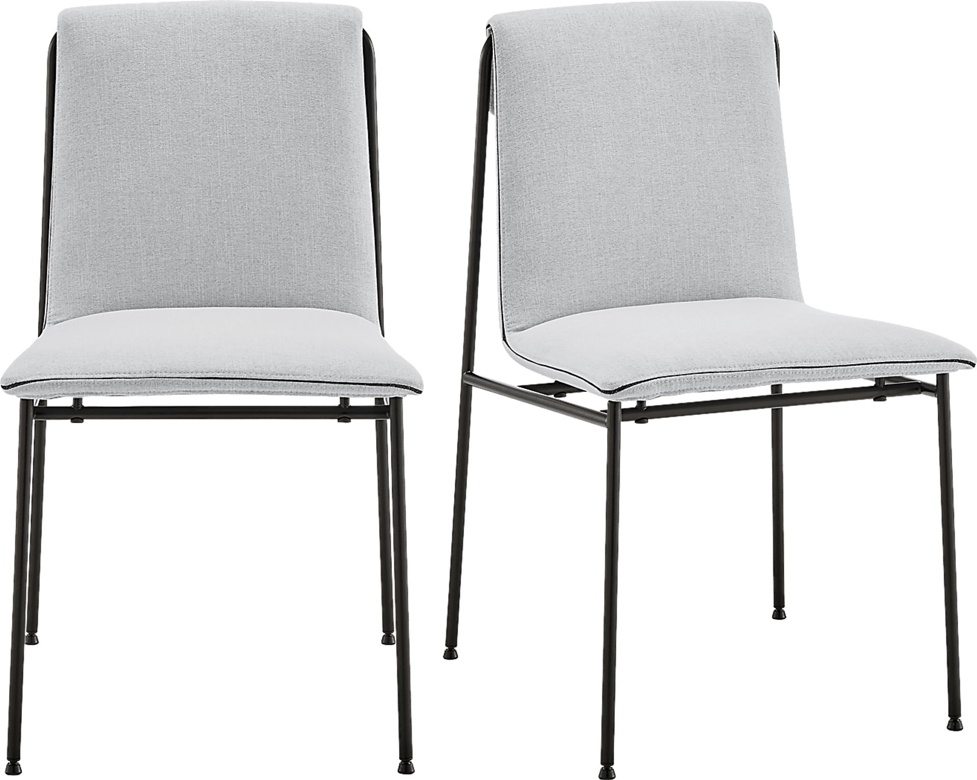 Dagnall Light Gray Dining Chair, Set of 2 - Image 1