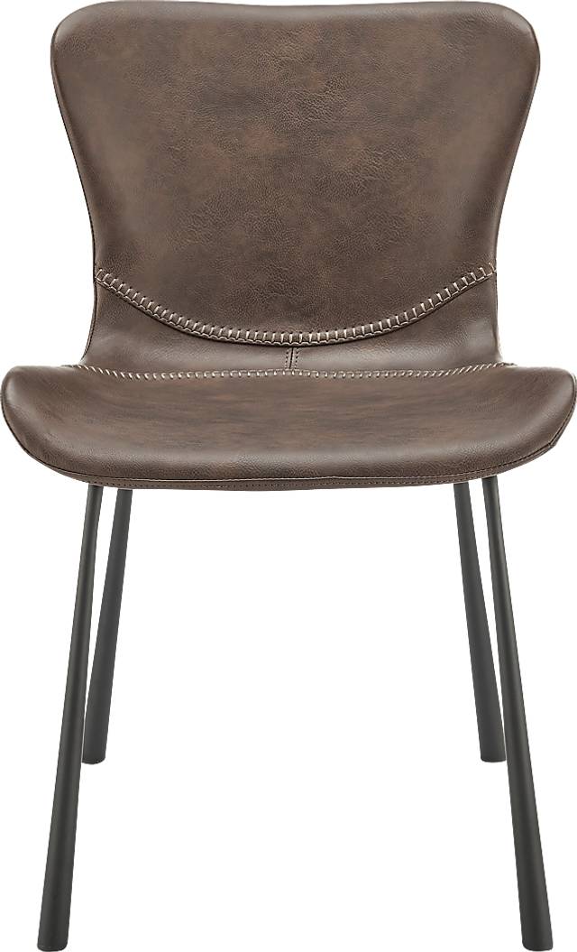 Daigle Brown Dining Chair, Set of 2 - Thumbnail - Image 2