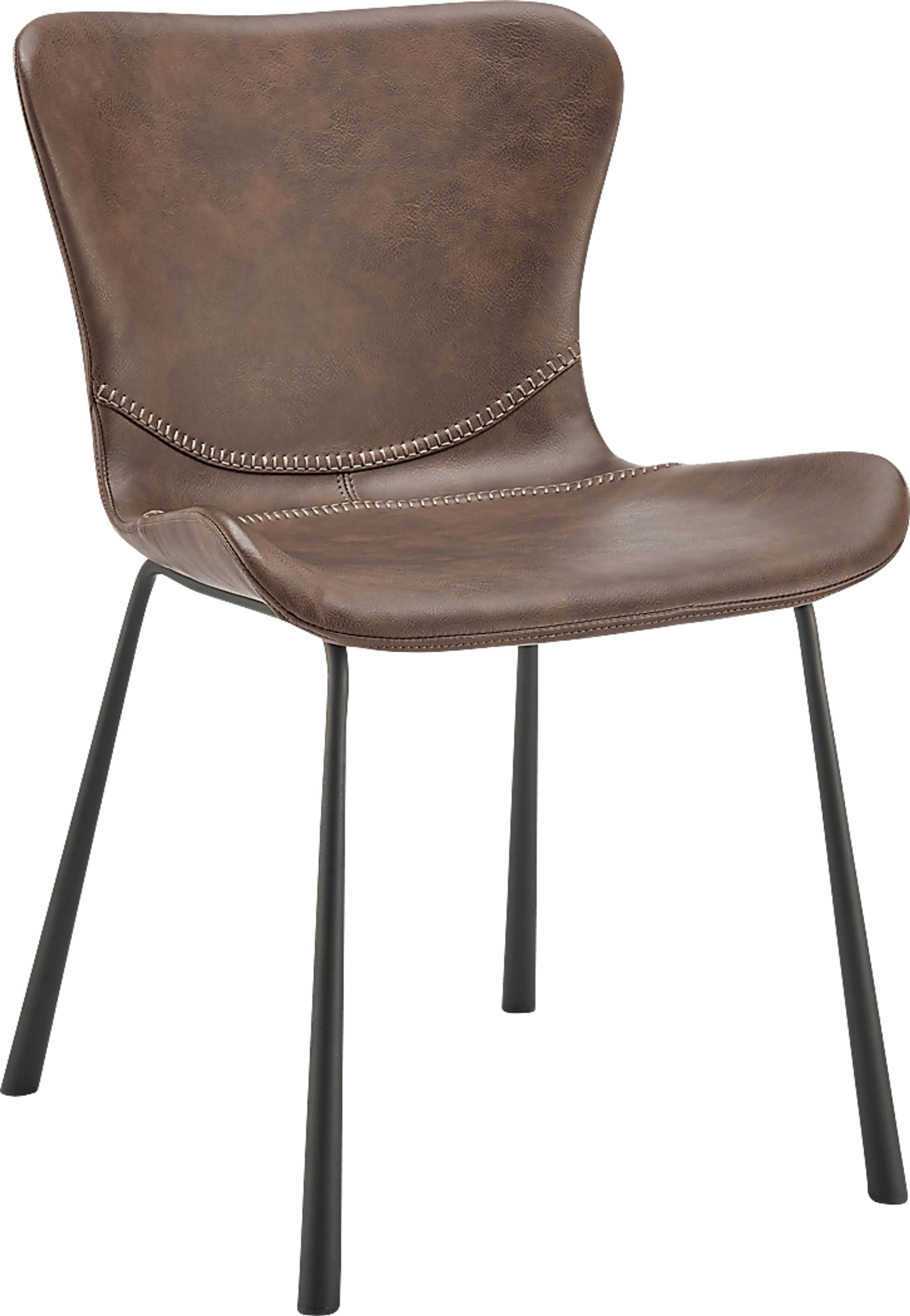 Daigle Brown Dining Chair, Set of 2 - Image 3