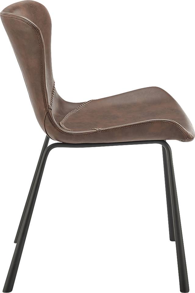 Daigle Brown Dining Chair, Set of 2 - Thumbnail - Image 4