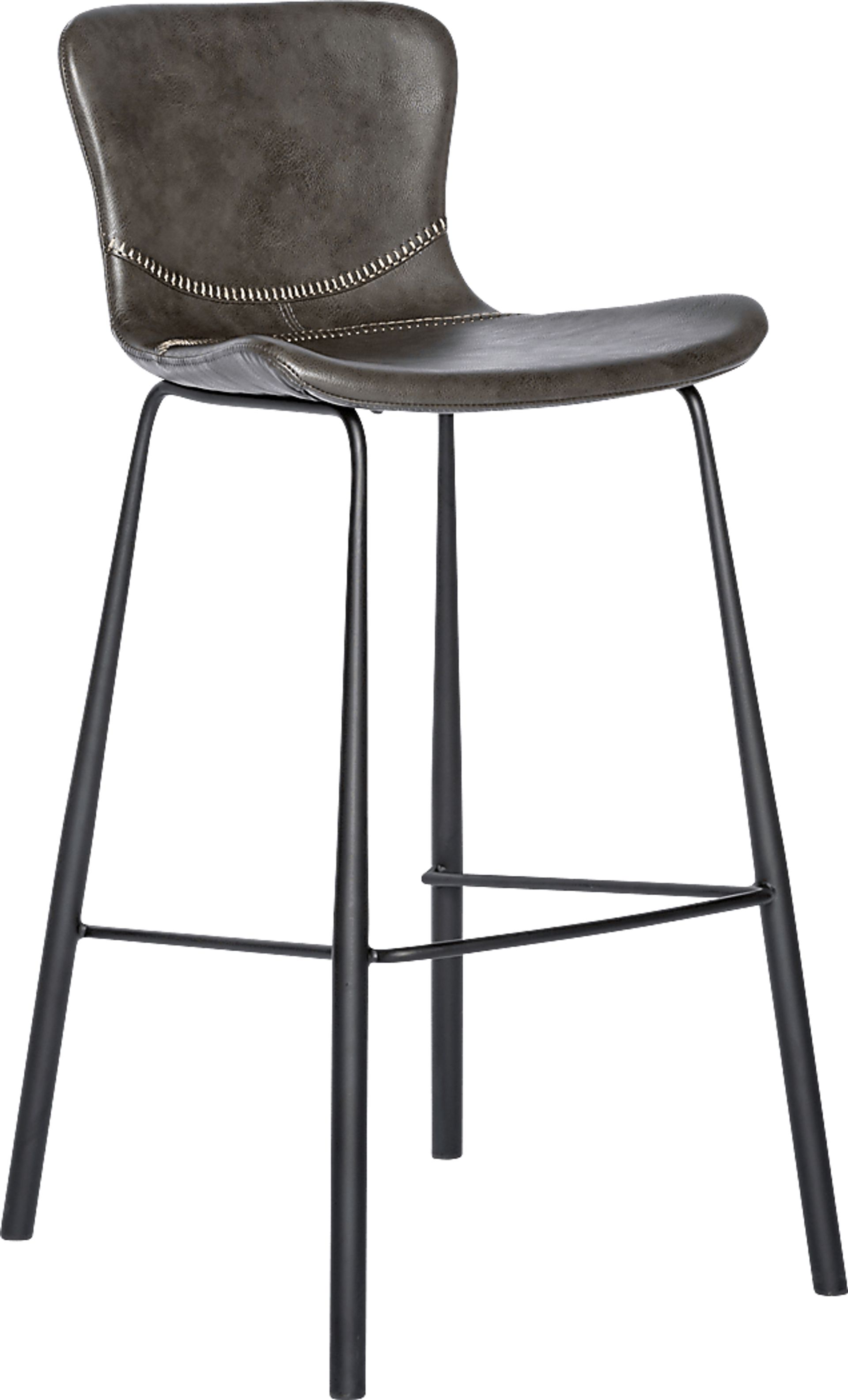 Daigle Dark Gray Barstool, Set of 2 - Image 7