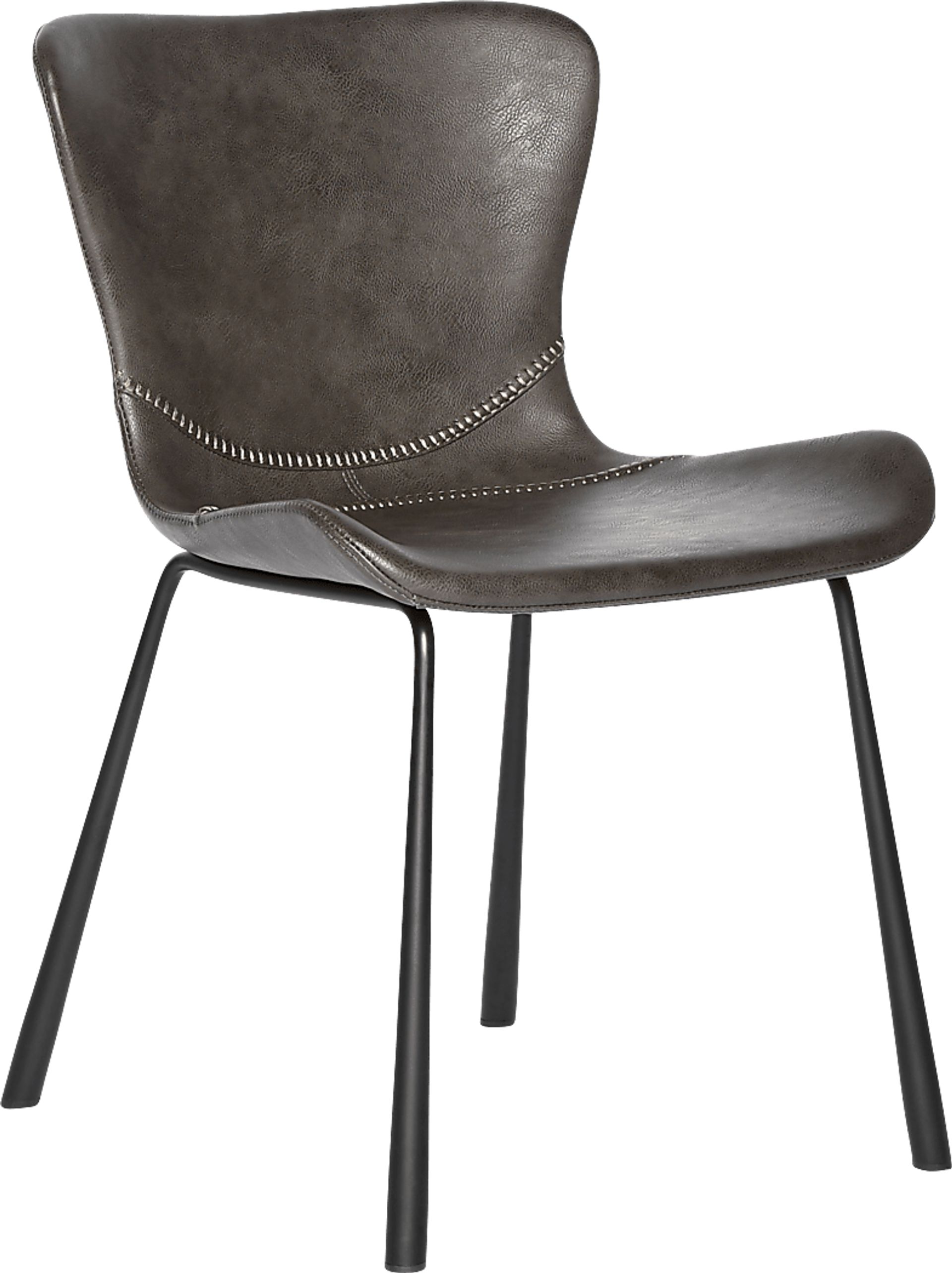 Daigle Dark Gray Dining Chair, Set of 2 - Image 4