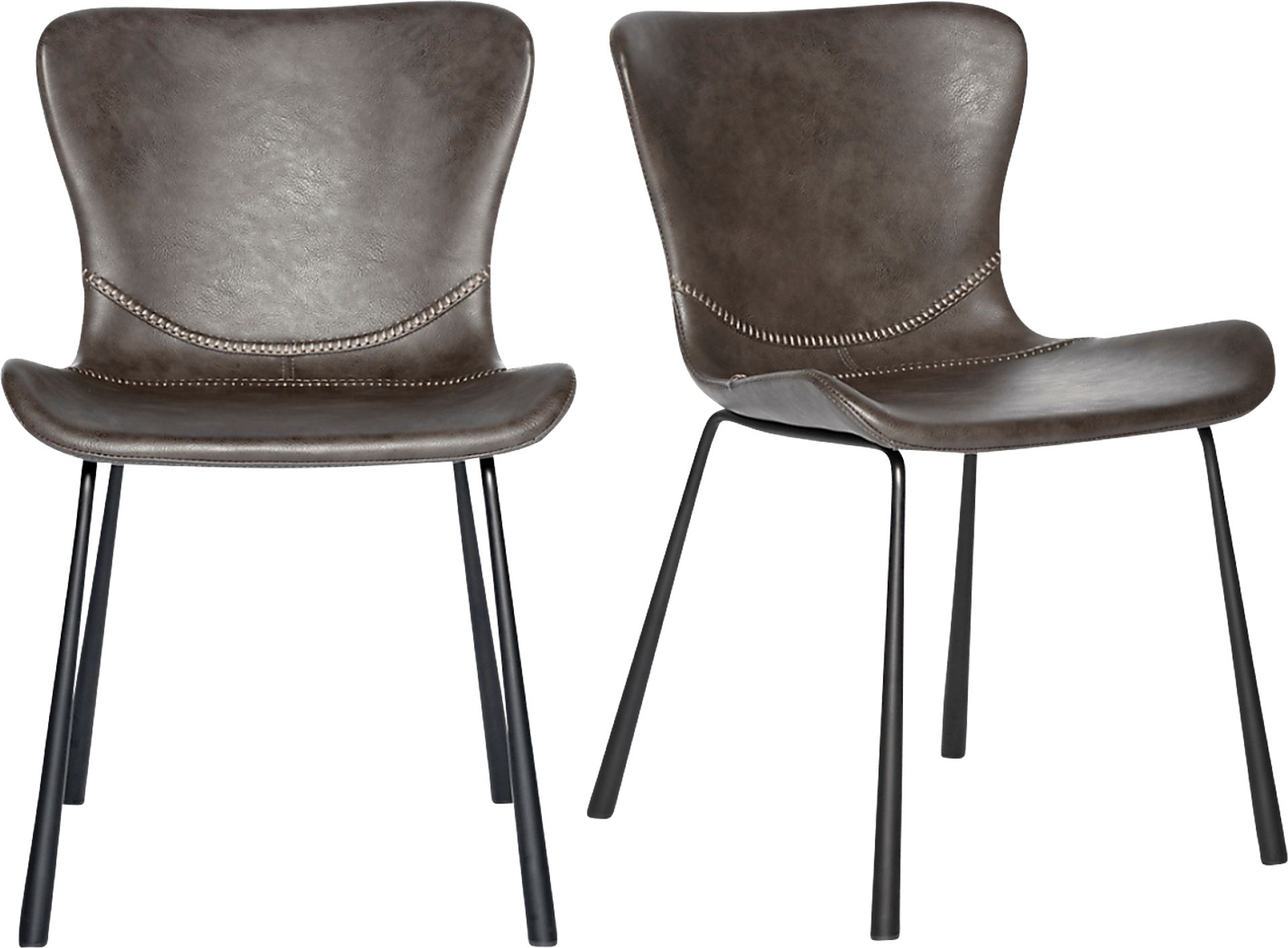 Daigle Dark Gray Dining Chair, Set of 2 - Image 1