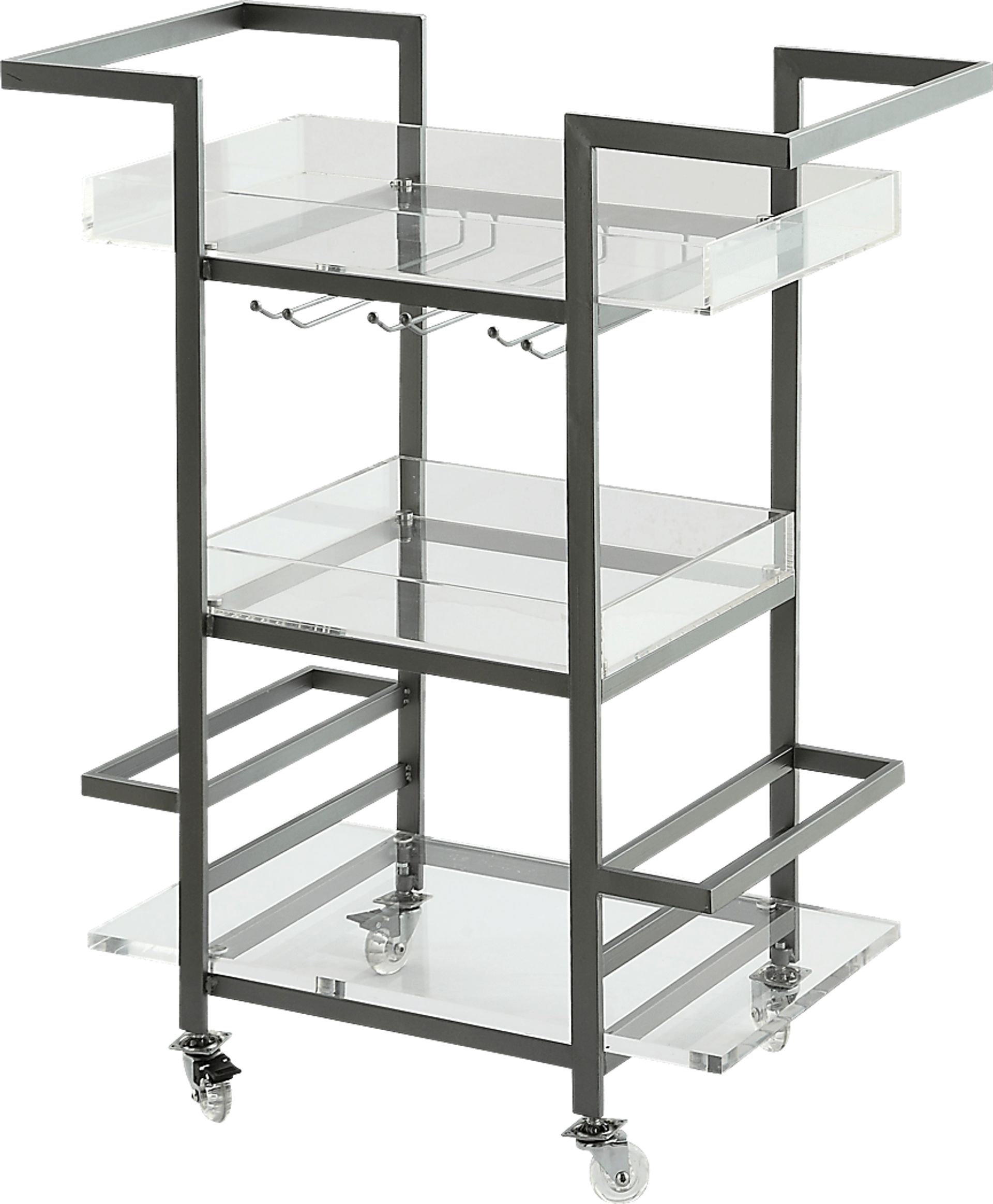 Dailen Pewter Bar Cart - Image 1