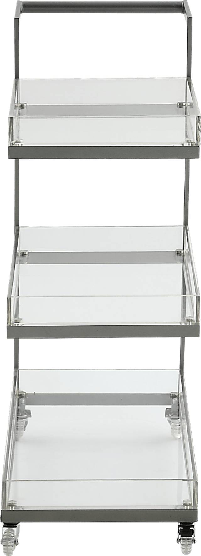 Dailen Pewter Serving Cart - Thumbnail - Image 2
