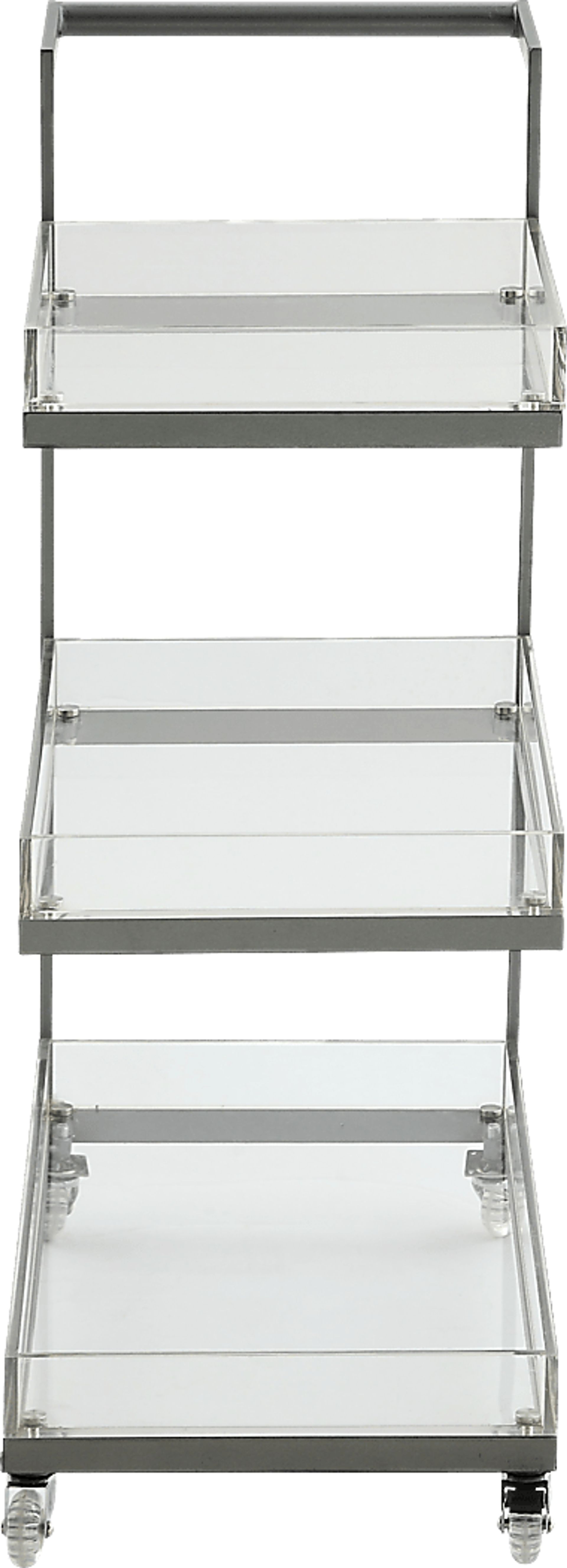 Dailen Pewter Serving Cart - Image 2