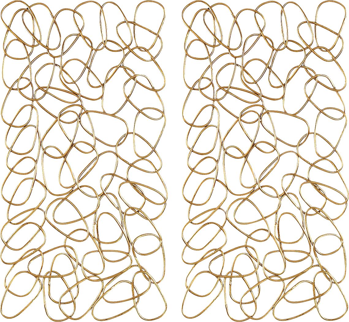 Dainer Gold Wall Decor, Set of 2