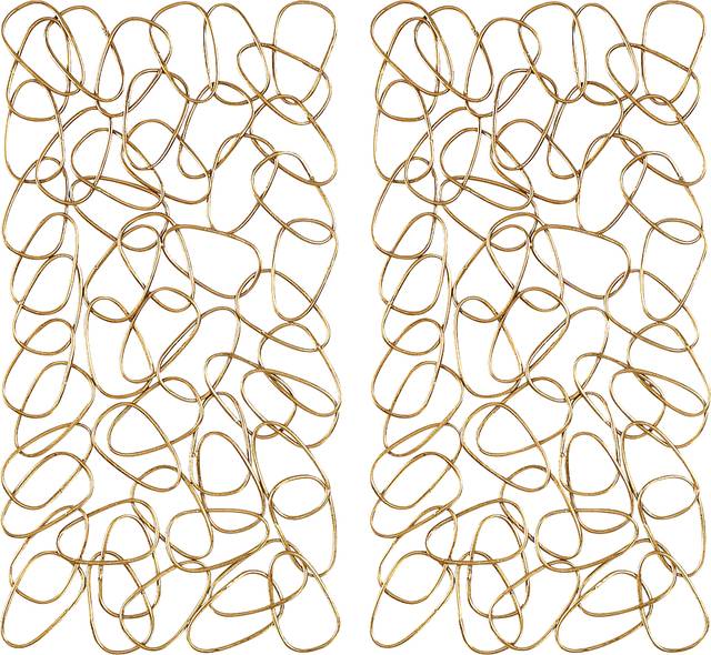 Dainer Gold Wall Decor, Set of 2 - Thumbnail - Image 1