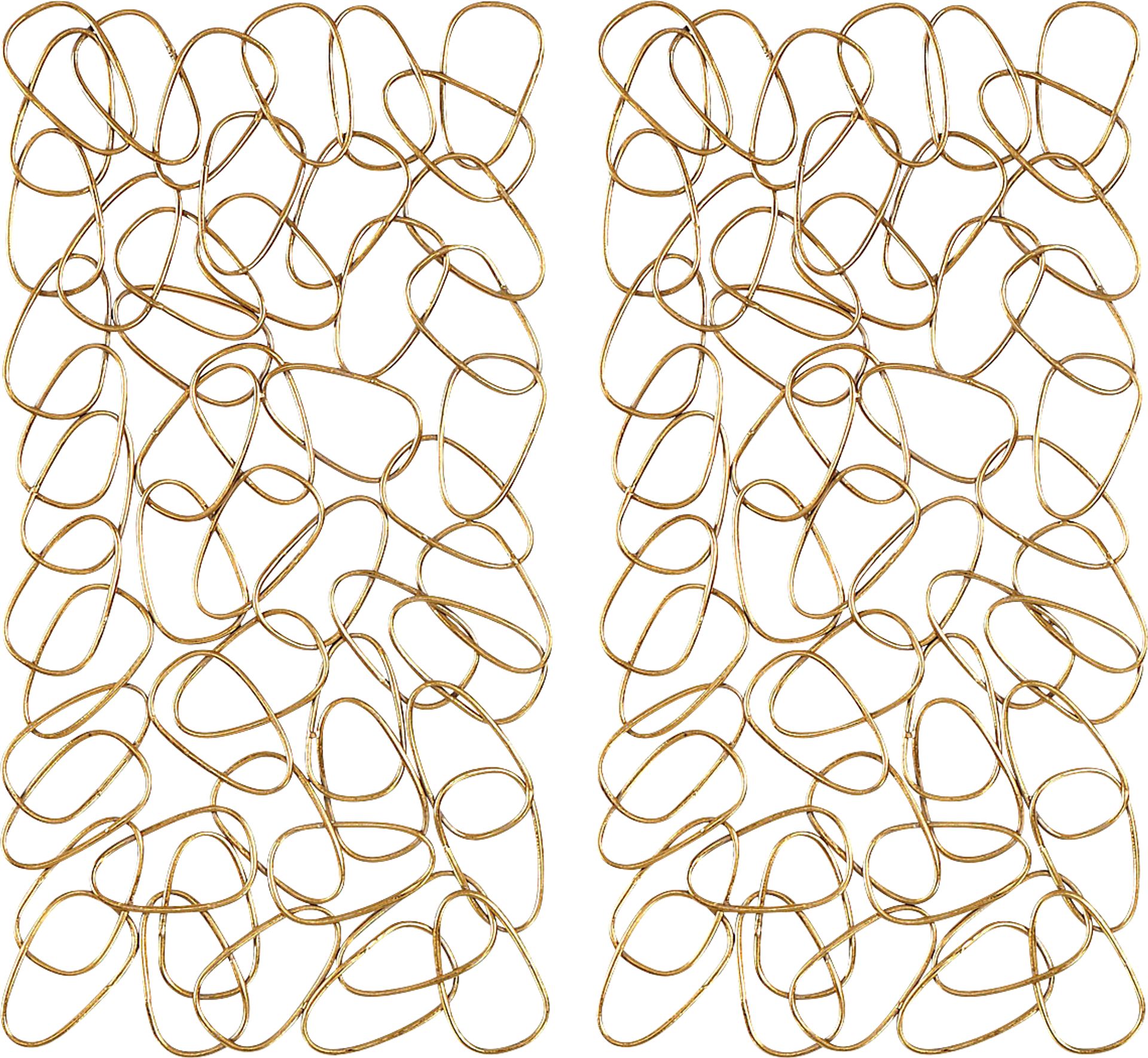 Dainer Gold Wall Decor, Set of 2 - Image 1