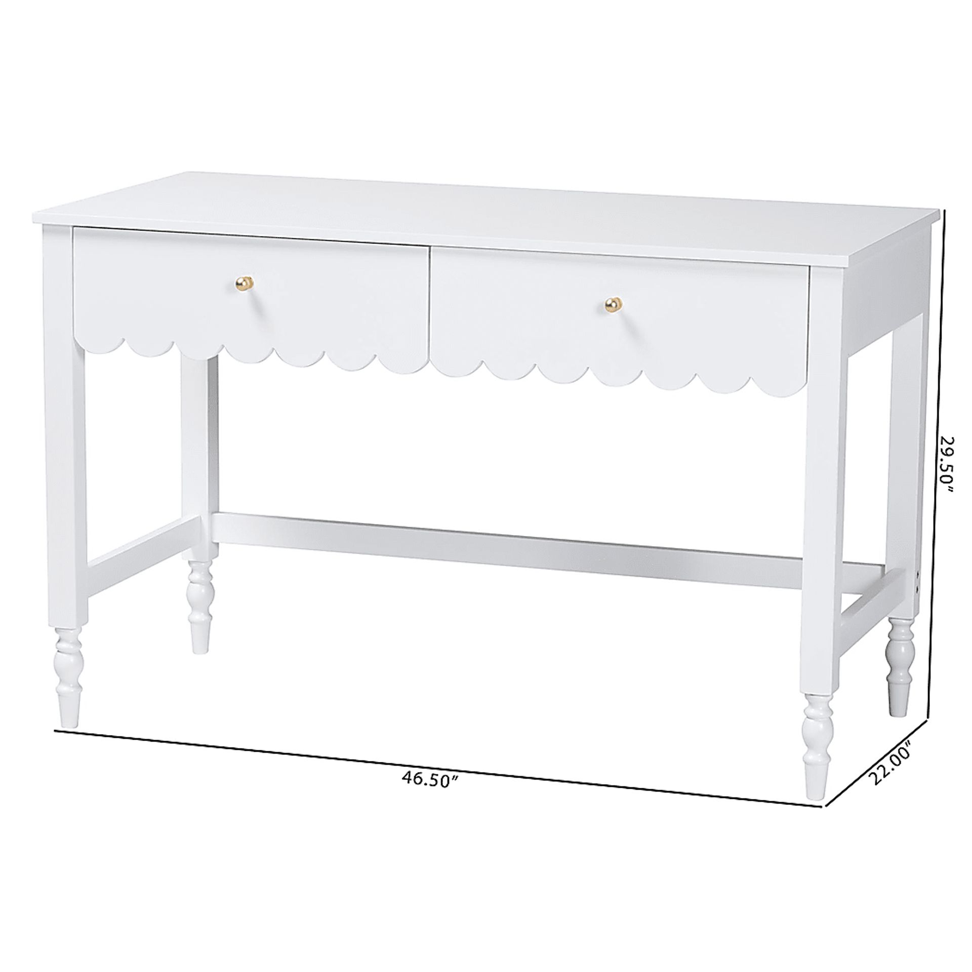 Daisae White Desk - Image 4