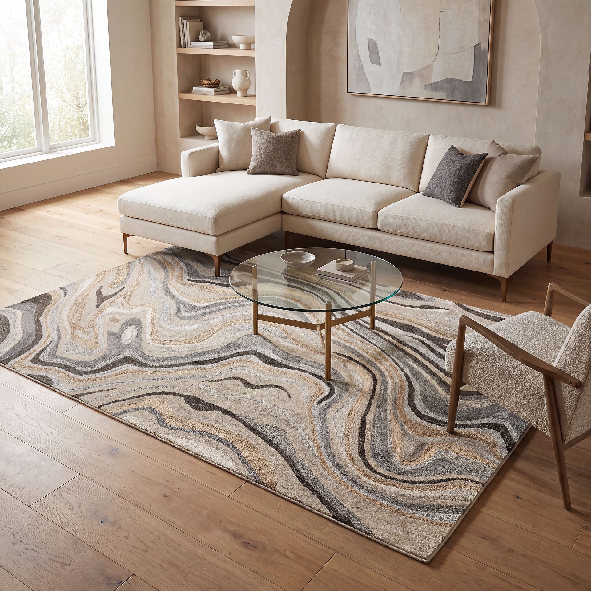 Daisey Beige 5' x 8' Rug - Image 2