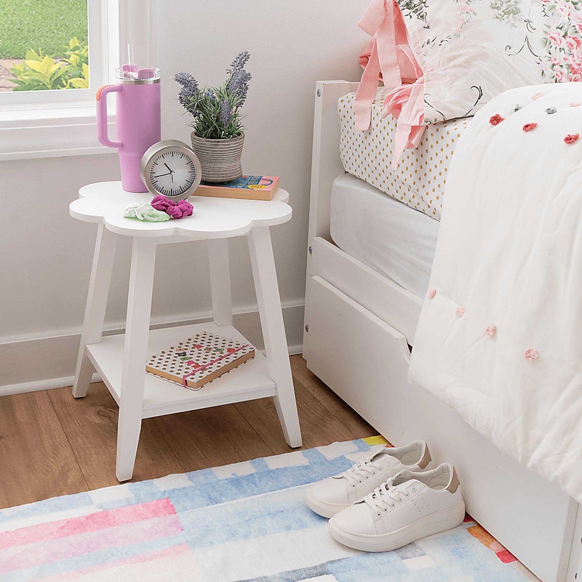 Daisy May White Accent Table - Image 2