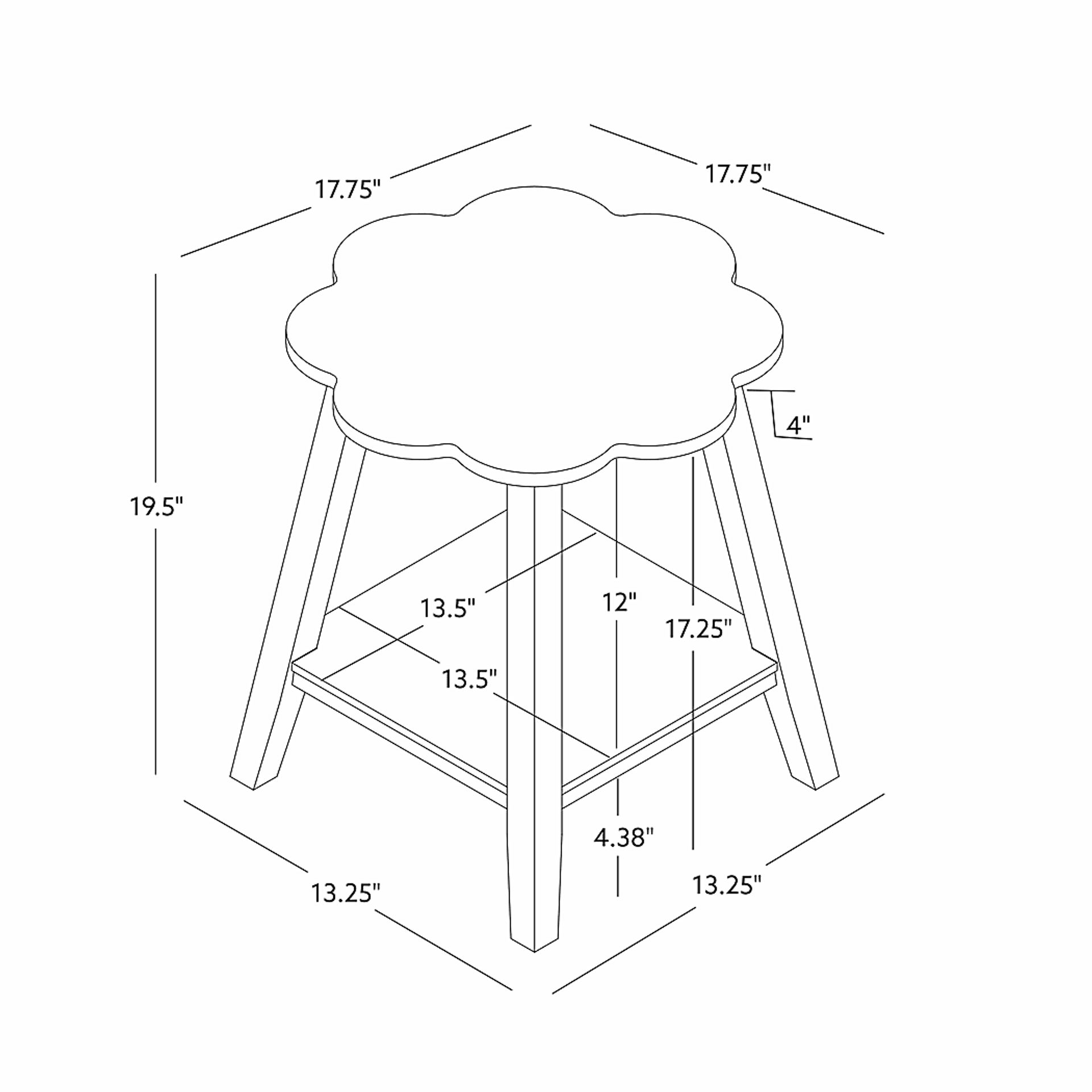 Daisy May White Accent Table - Image 6