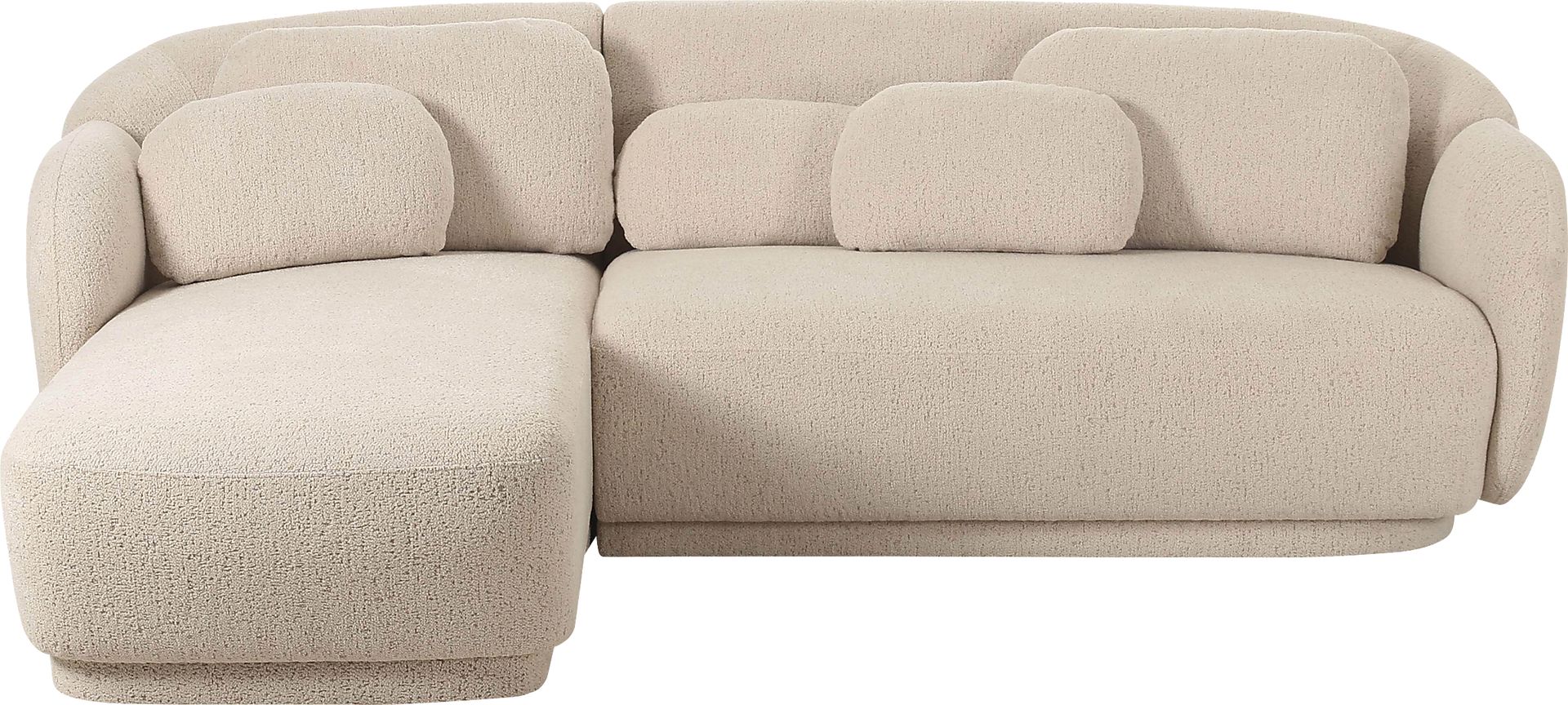 Daisylea Cream 2 Pc Left Arm Chaise Sectional - Image 3