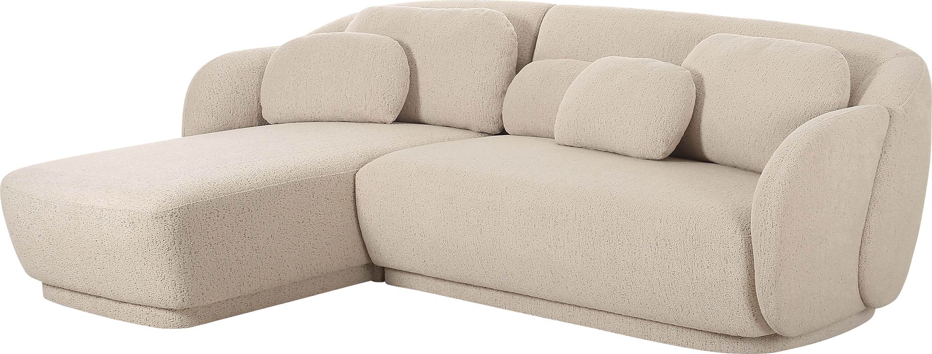 Daisylea Cream 2 Pc Left Arm Chaise Sectional - Image 1