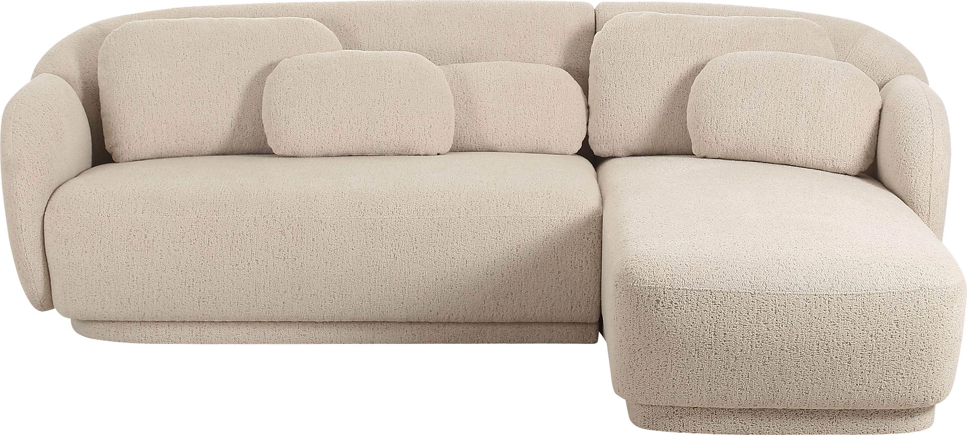 Daisylea Cream 2 Pc Right Arm Chaise Sectional - Image 3