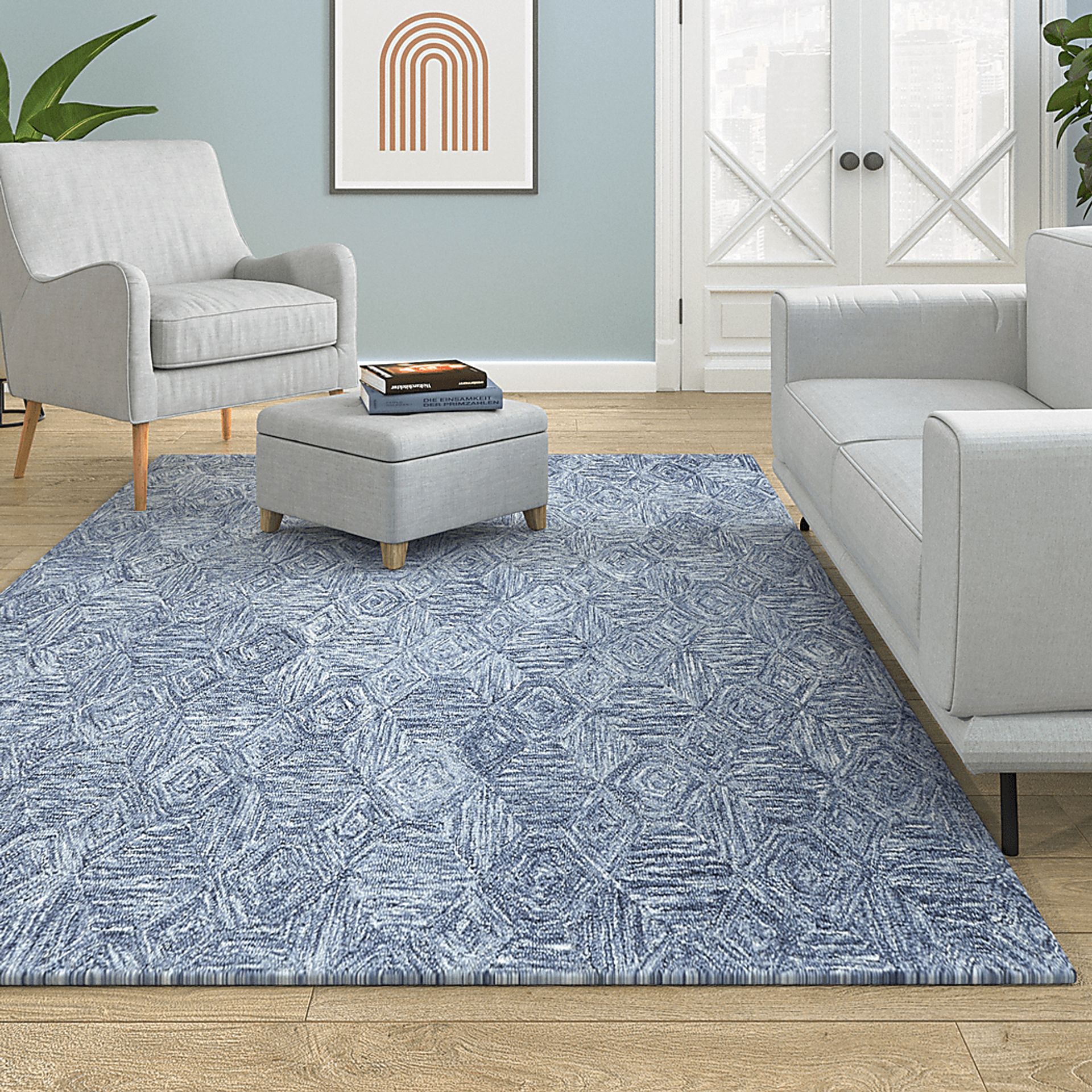 Daju Blue 5' x 7'9 Rug - Image 2
