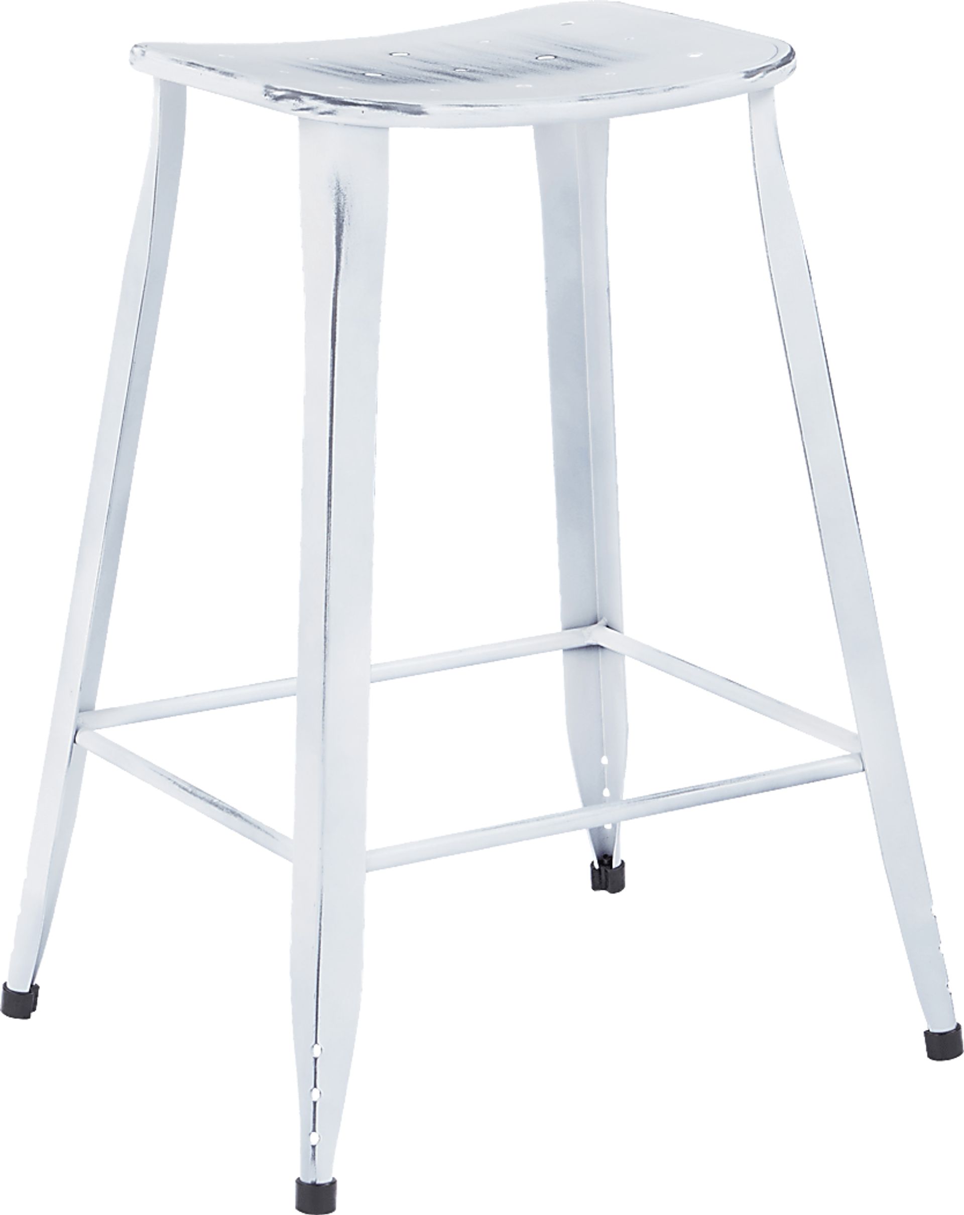 Dakin White Counter Height Stool (Set of 2) - Image 1