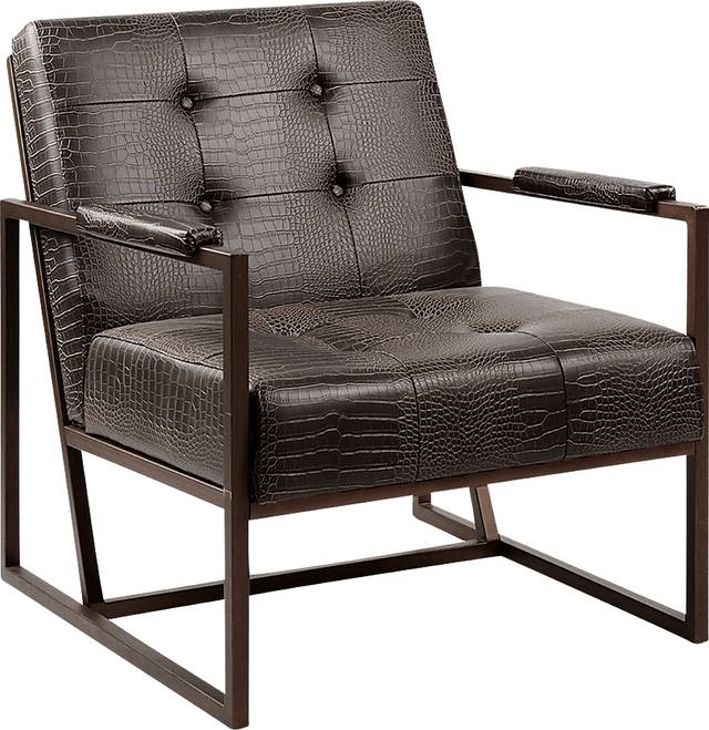 Dalark Brown Accent Chair - Thumbnail - Image 1