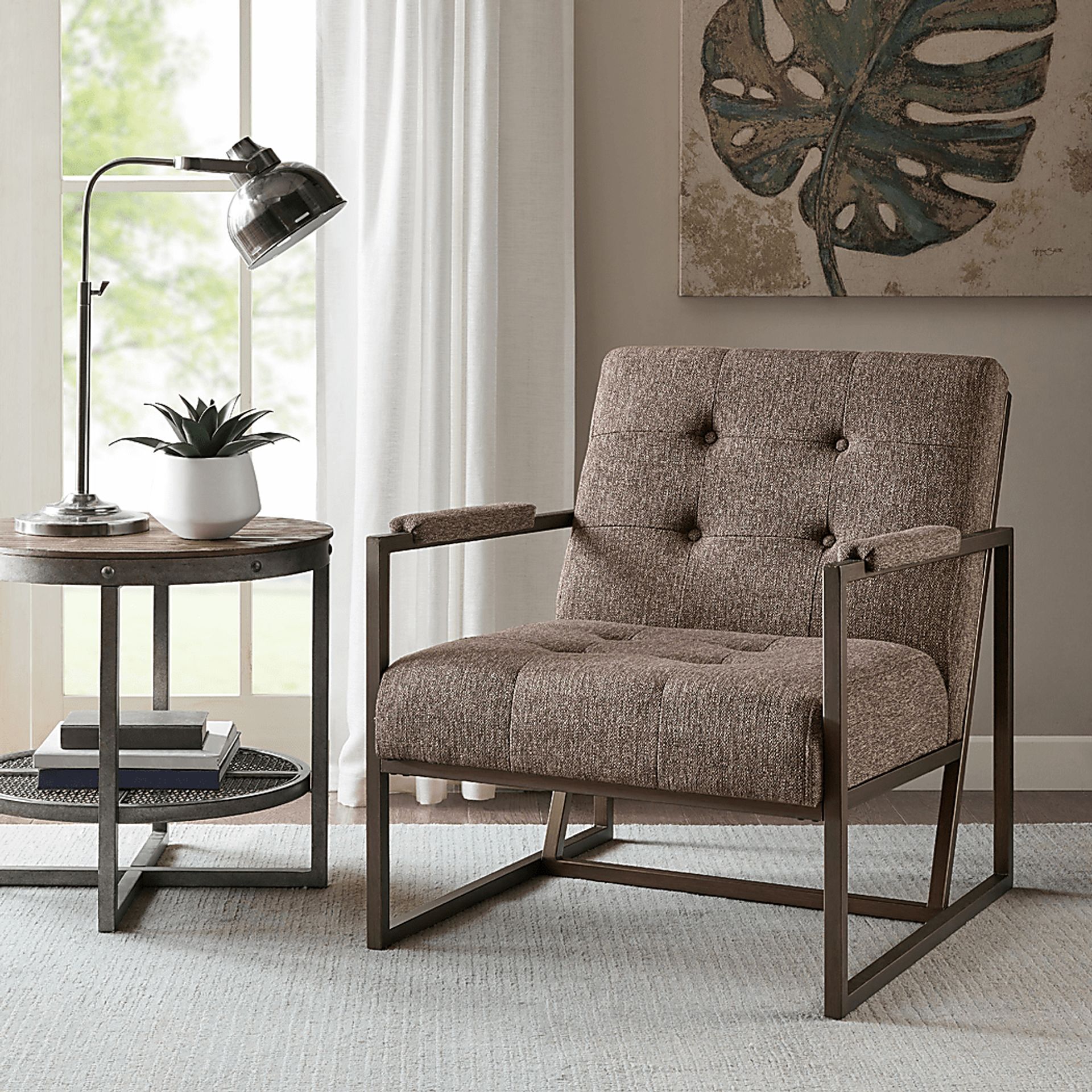 Dalark Brown Accent Chair - Image 2