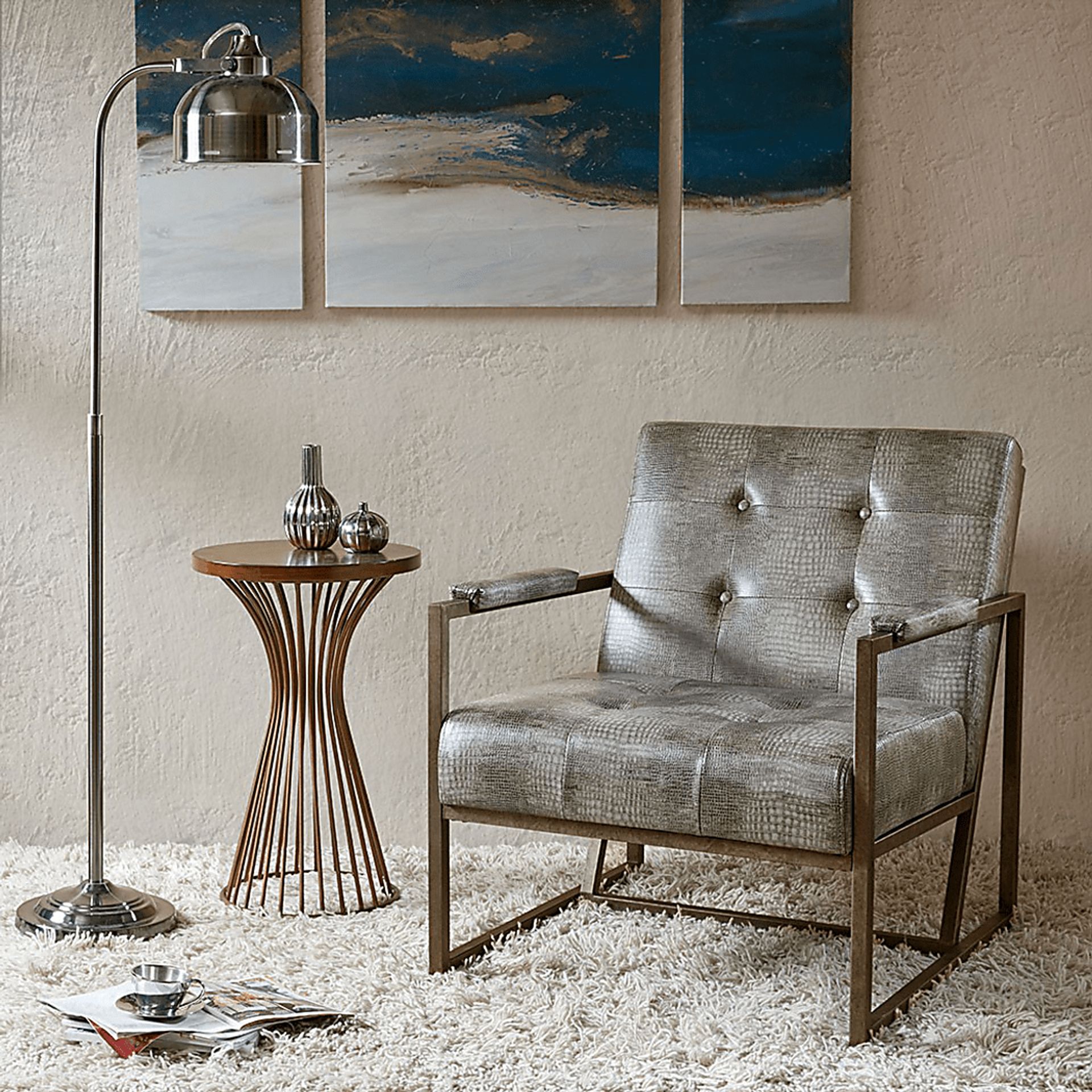 Dalark Gray Accent Chair - Image 7