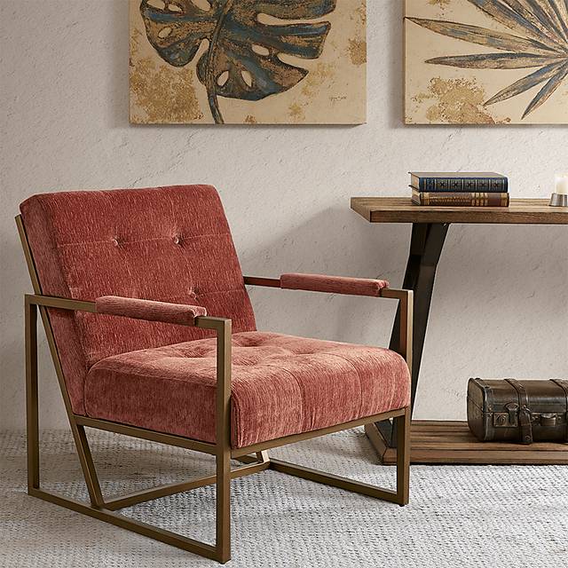Dalark Red Accent Chair - Thumbnail - Image 7