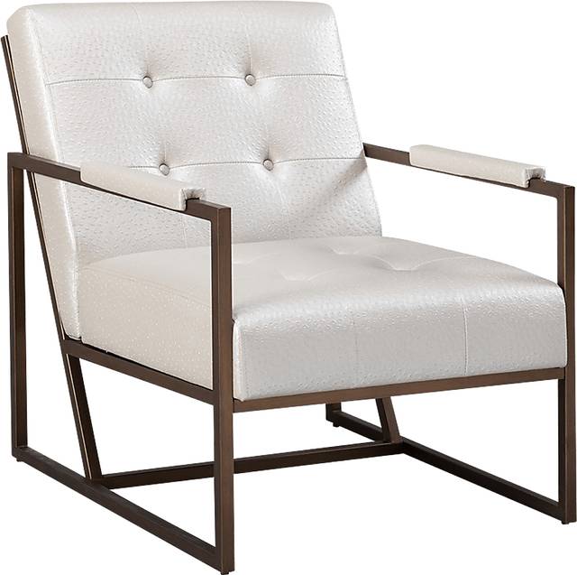 Dalark White Accent Chair - Thumbnail - Image 1