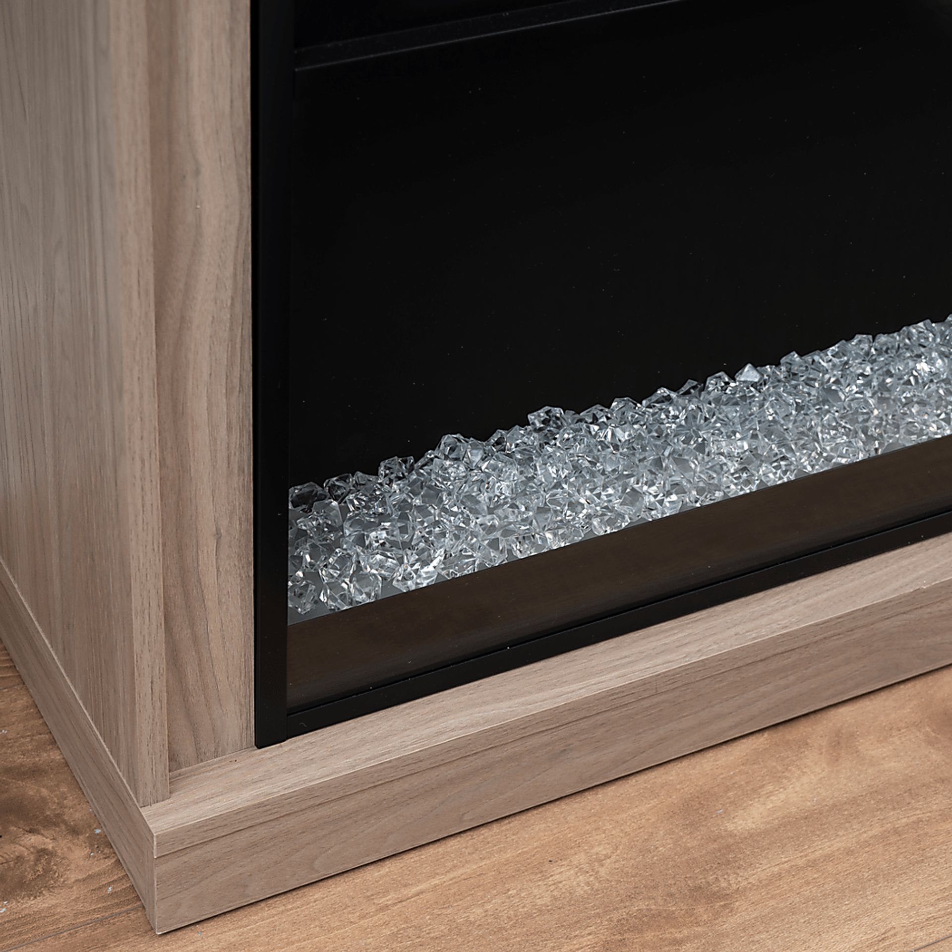 Dalder Light Brown 47 in. Console with Electric Fireplace - Image 8