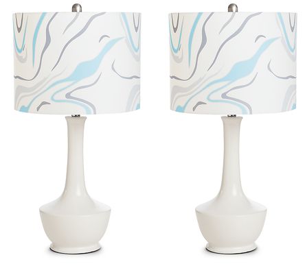Dale Shores White Lamp Set of 2