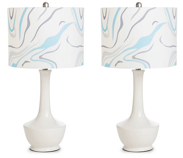 Dale Shores White Lamp Set of 2 - Thumbnail - Image 1