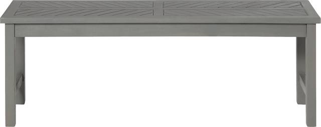 Dalea Gray Outdoor Accent Bench - Thumbnail - Image 2