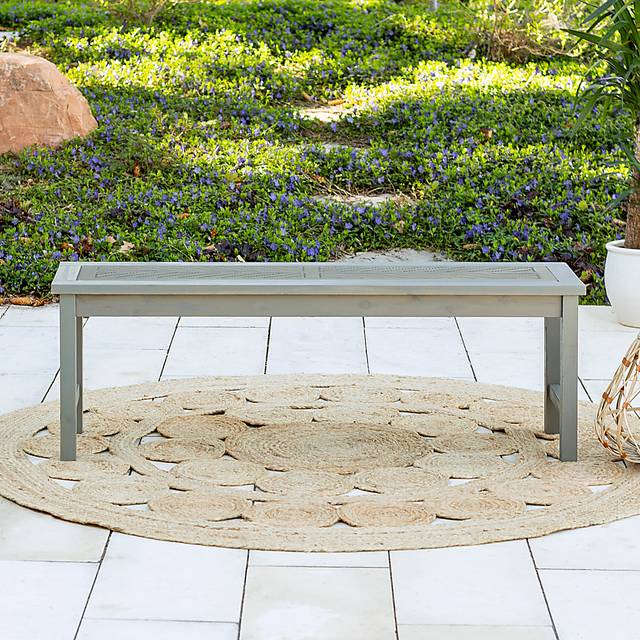 Dalea Gray Outdoor Accent Bench - Thumbnail - Image 3