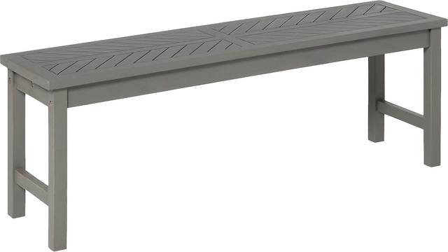 Dalea Gray Outdoor Accent Bench - Thumbnail - Image 1