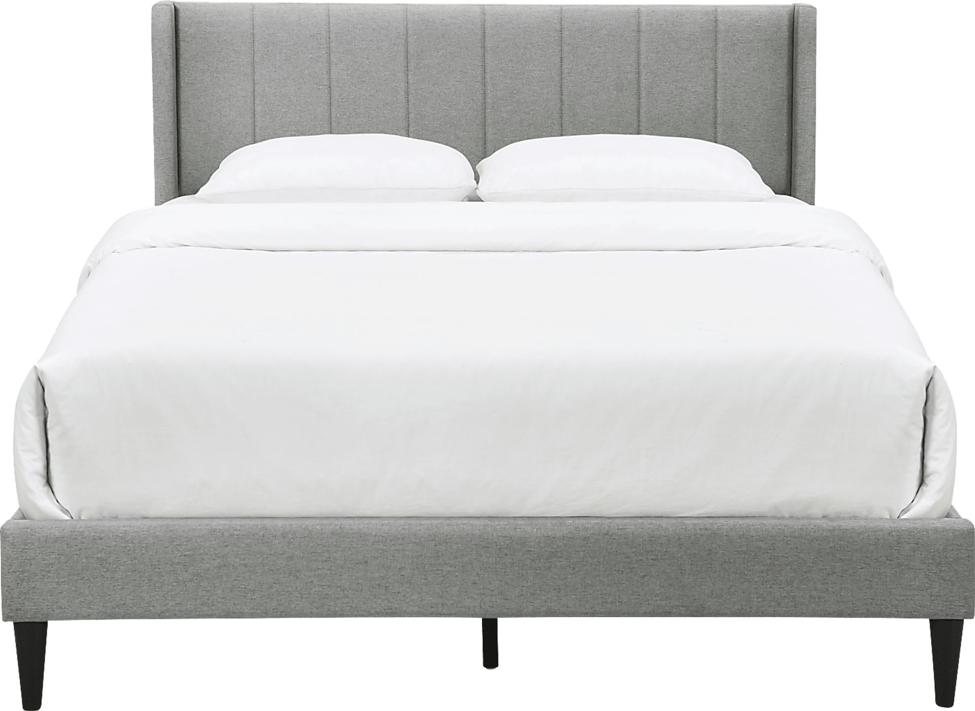Dalecarla Gray King Platform Bed - Image 2