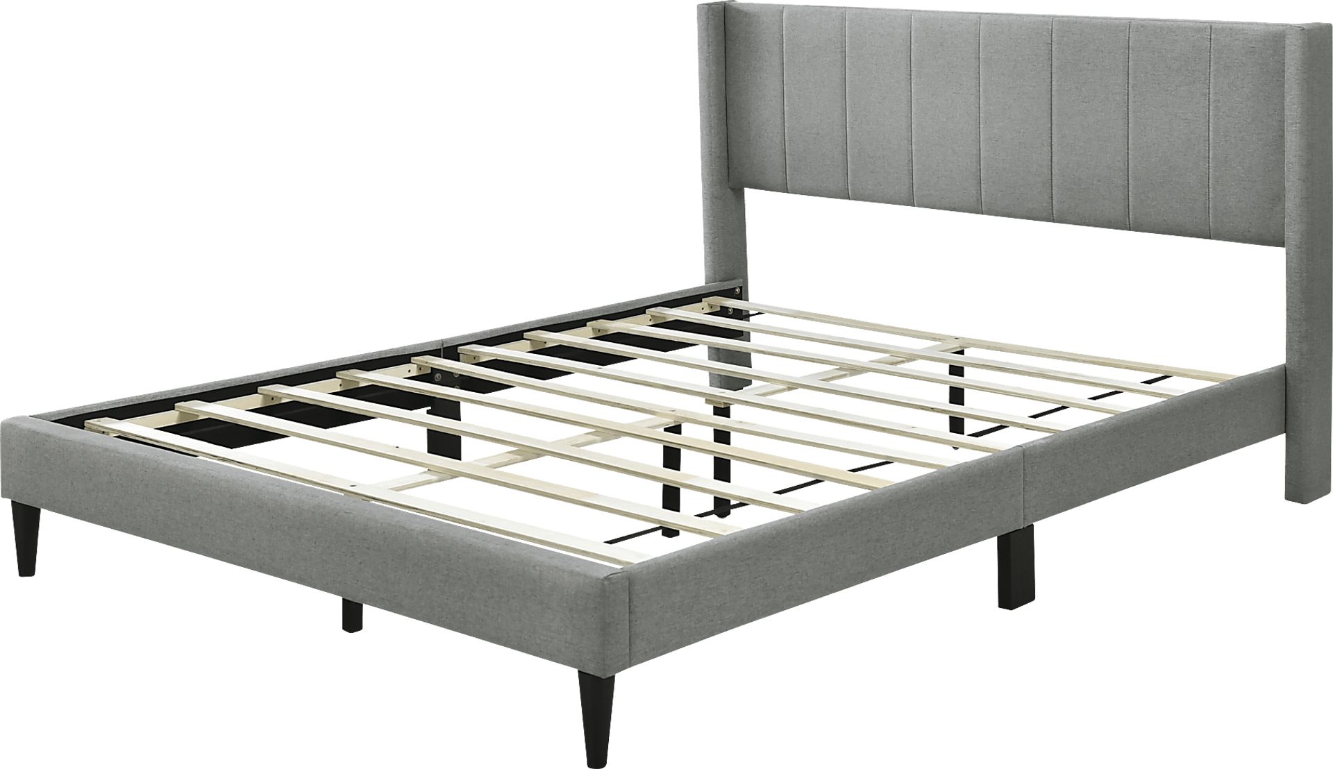 Dalecarla Gray King Platform Bed - Image 3