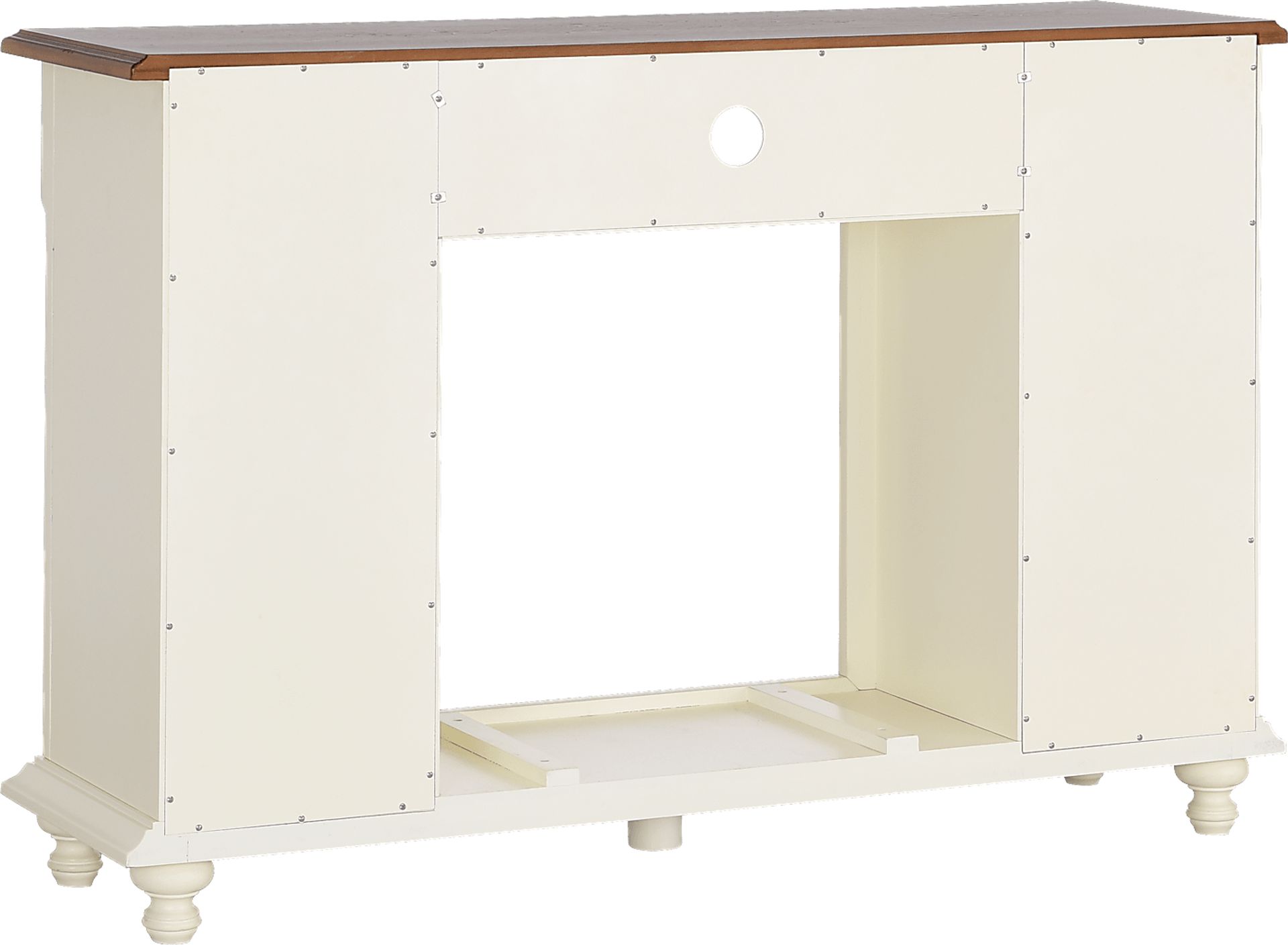 Dalecroft White 52 in. Console with Electric Fireplace - Image 5