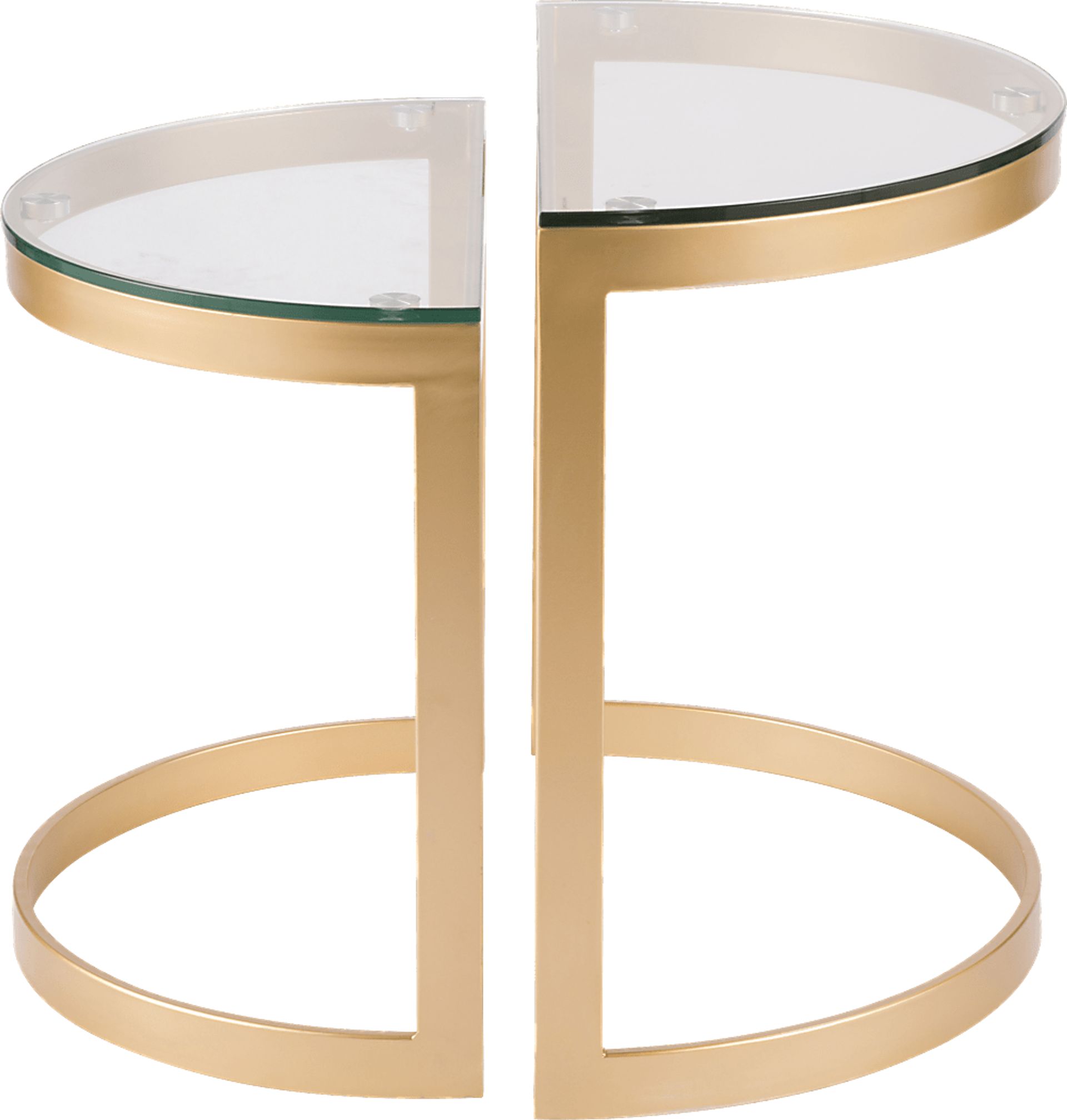 Daleford Gold Set of 2 Nesting Tables - Image 2