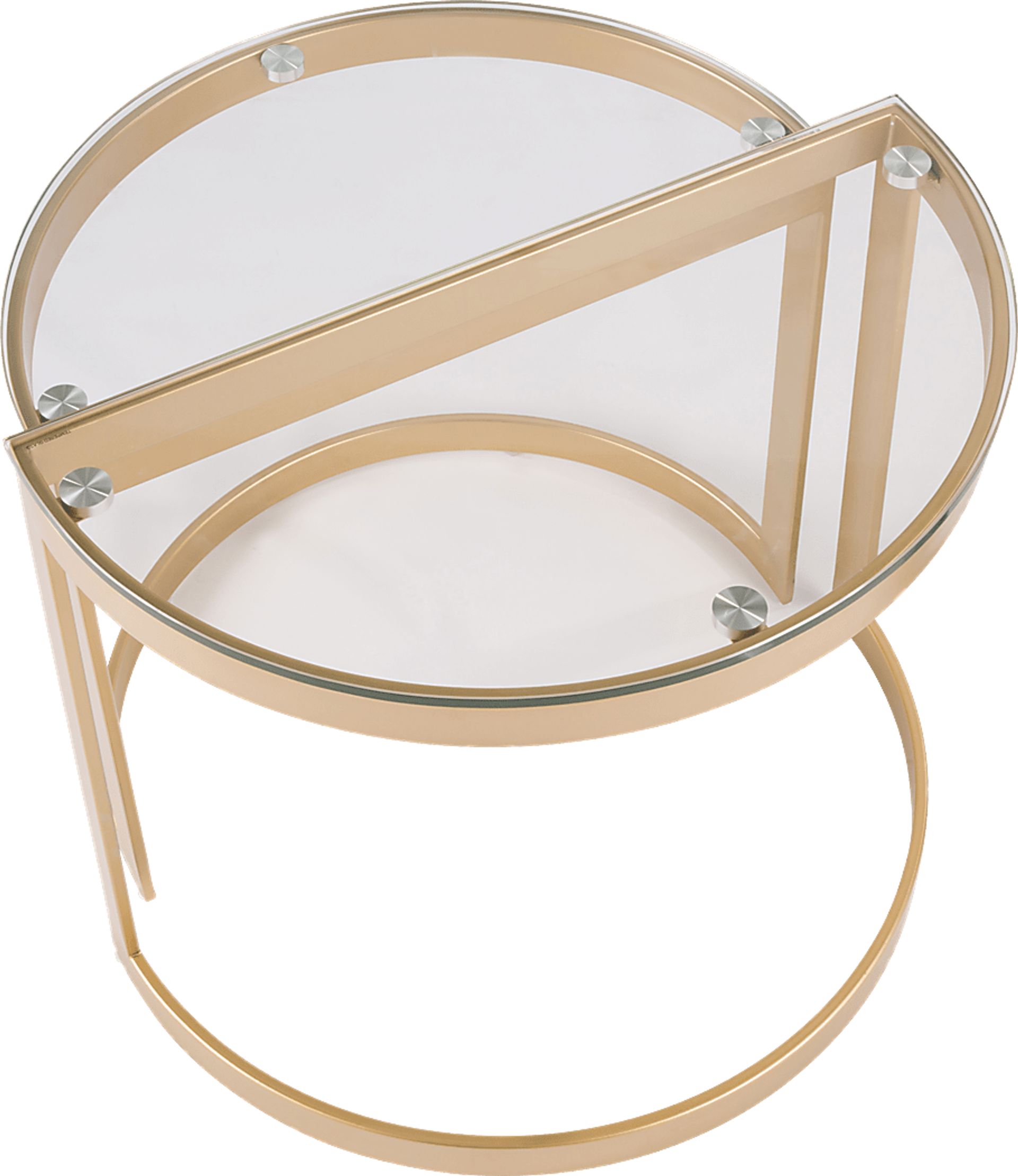 Daleford Gold Set of 2 Nesting Tables - Image 4