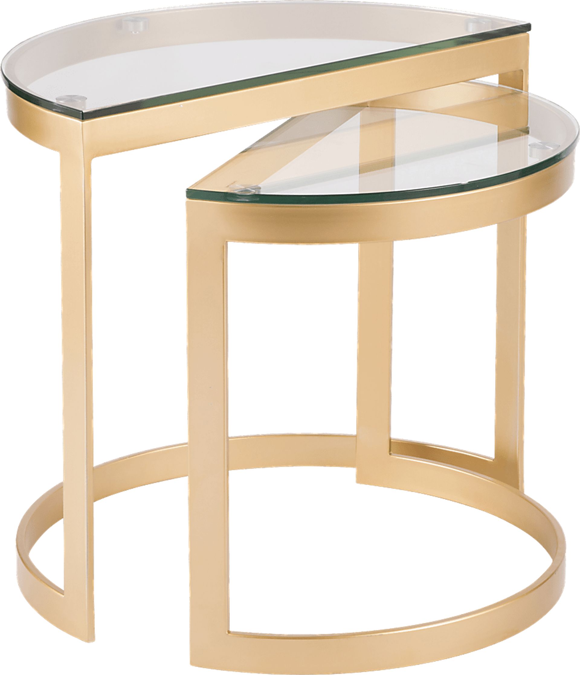 Daleford Gold Set of 2 Nesting Tables - Image 1