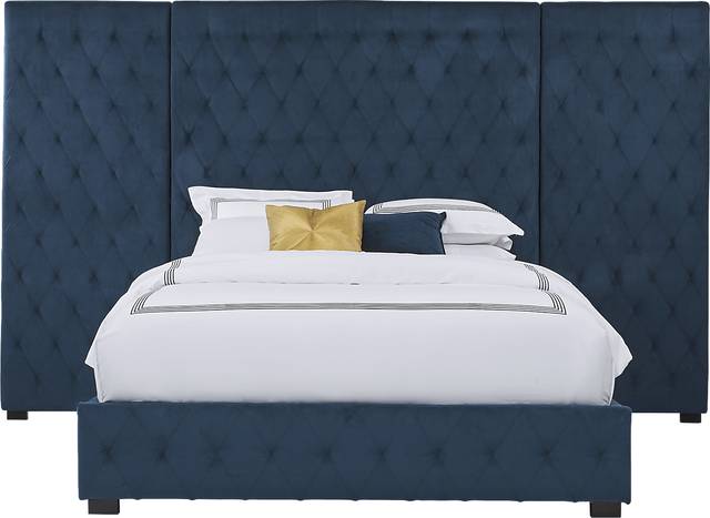 Park Slope Gray 7 Pc King Bedroom with Wall Bed - Thumbnail - Image 2