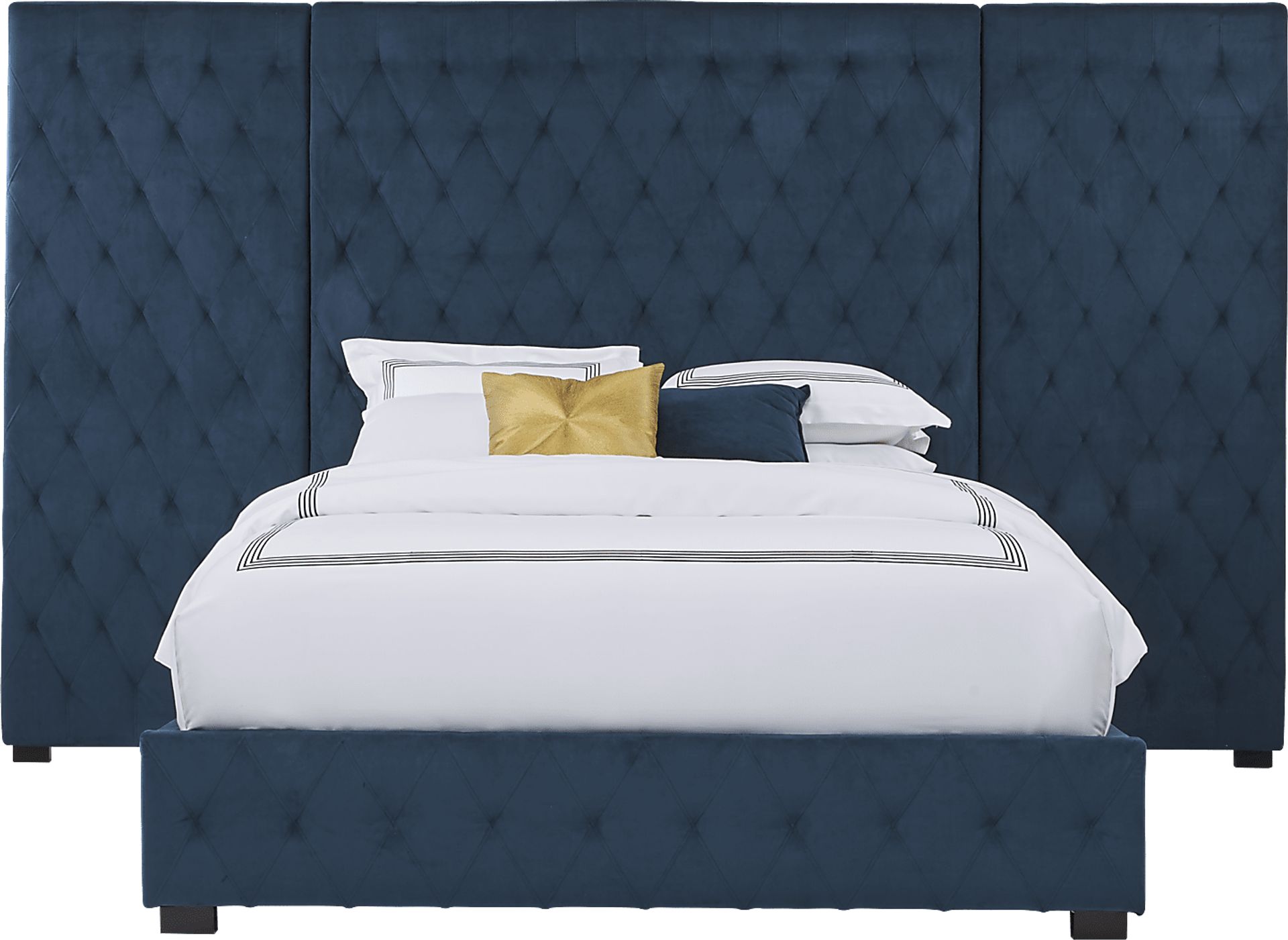 Dalena Blue 5 Pc King Wall Bed - Image 1