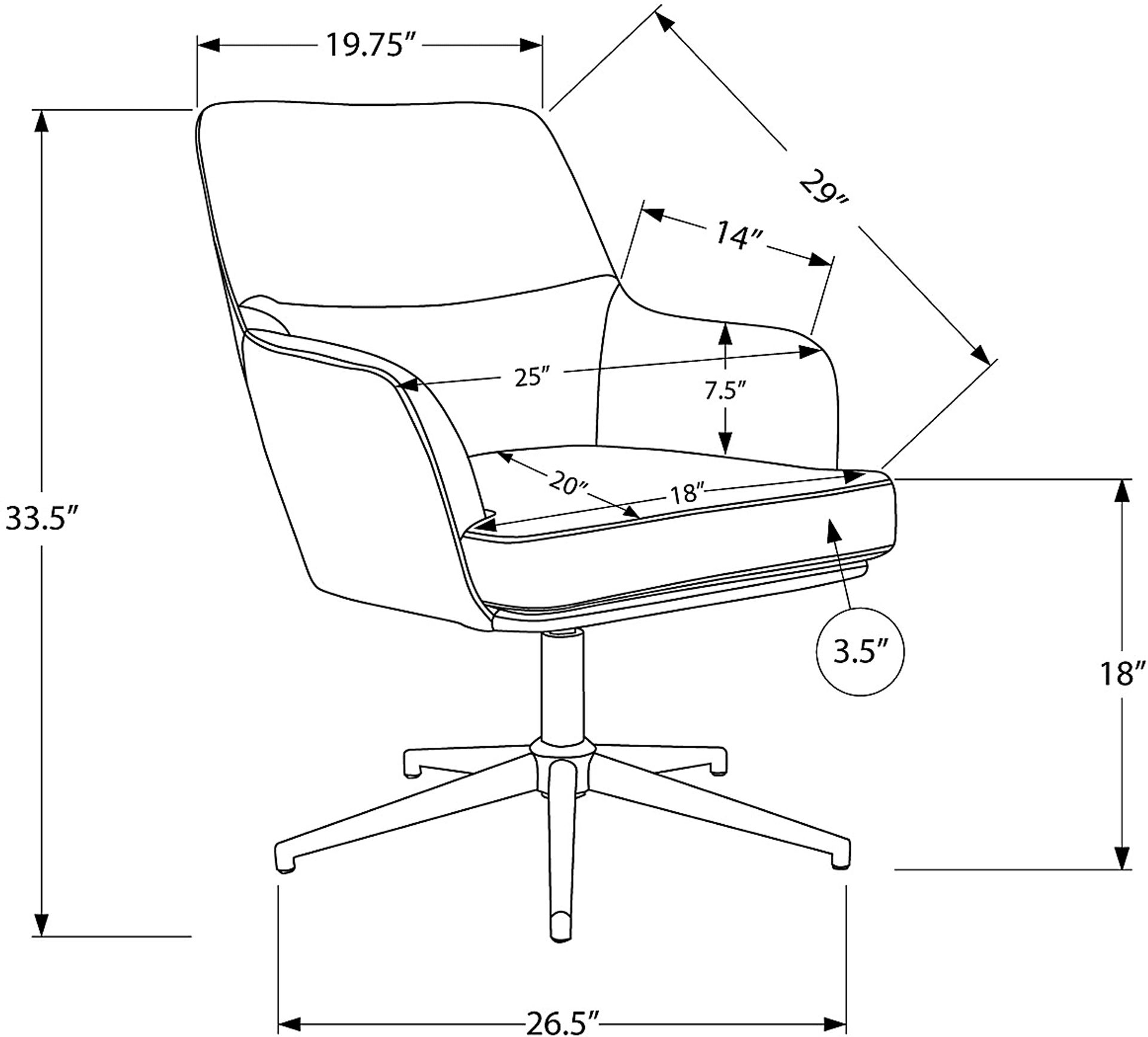 Daleshire Gray Accent Chair - Image 3